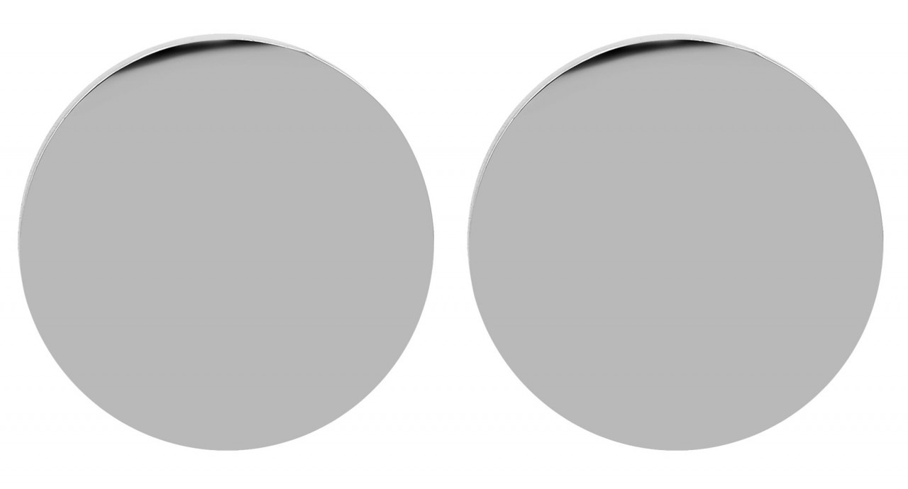 Paar Ohrhänger ADELIA´S "Unisex Ohrstecker aus Edelstahl Ø 12 mm", silber, Ohrringe, Damen, Unisex, Edelstahl 2