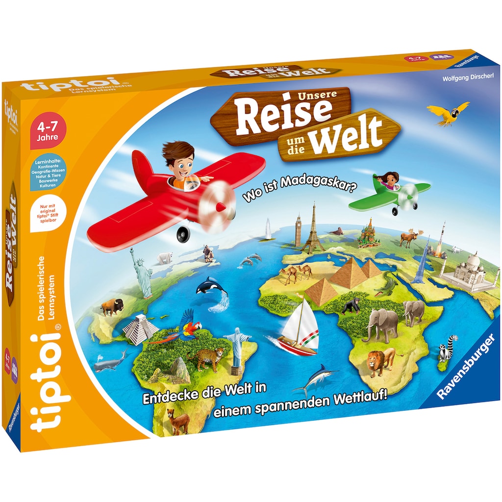 Ravensburger Spiel »tiptoi® Unsere Reise um die Welt«, Made in Europe, FSC® - schützt Wald - weltweit