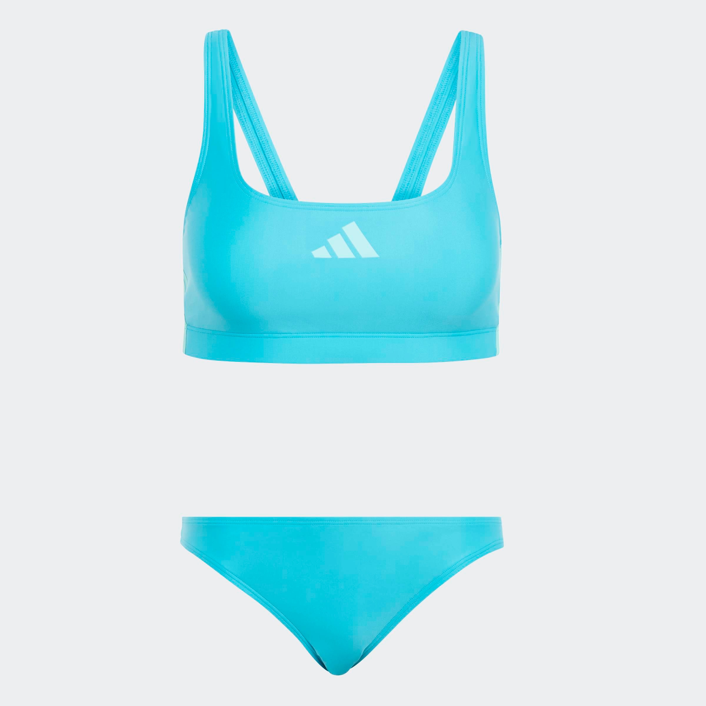 adidas Performance Bustier-Bikini »3-STREIFEN BIKINI V-FÖRMIGER RÜCKENAUSSCHNITT«