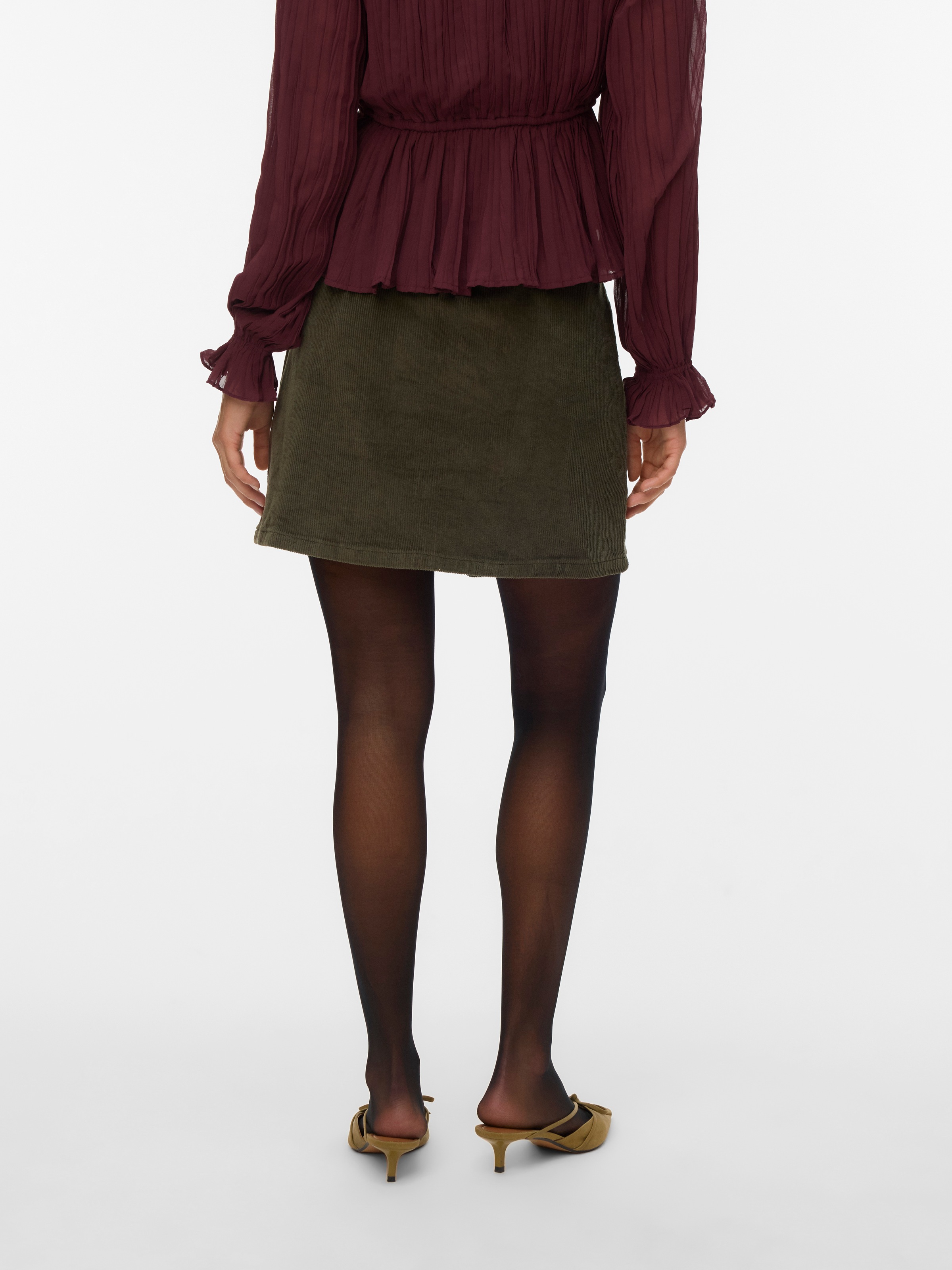 Vero Moda Cordrock "VMETTA HR SHORT CORD SKATER SKIRT NOOS" günstig online kaufen