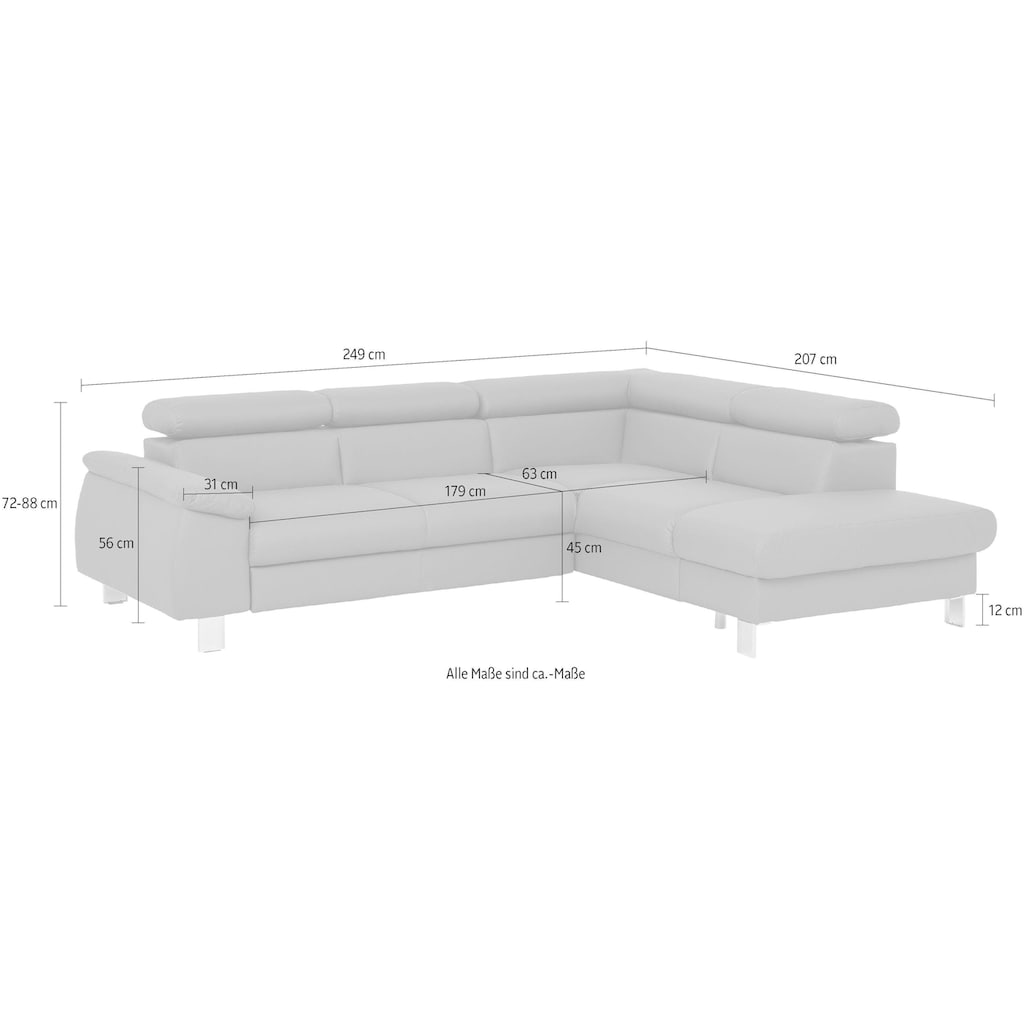 COTTA Ecksofa »Komaris L-Form«