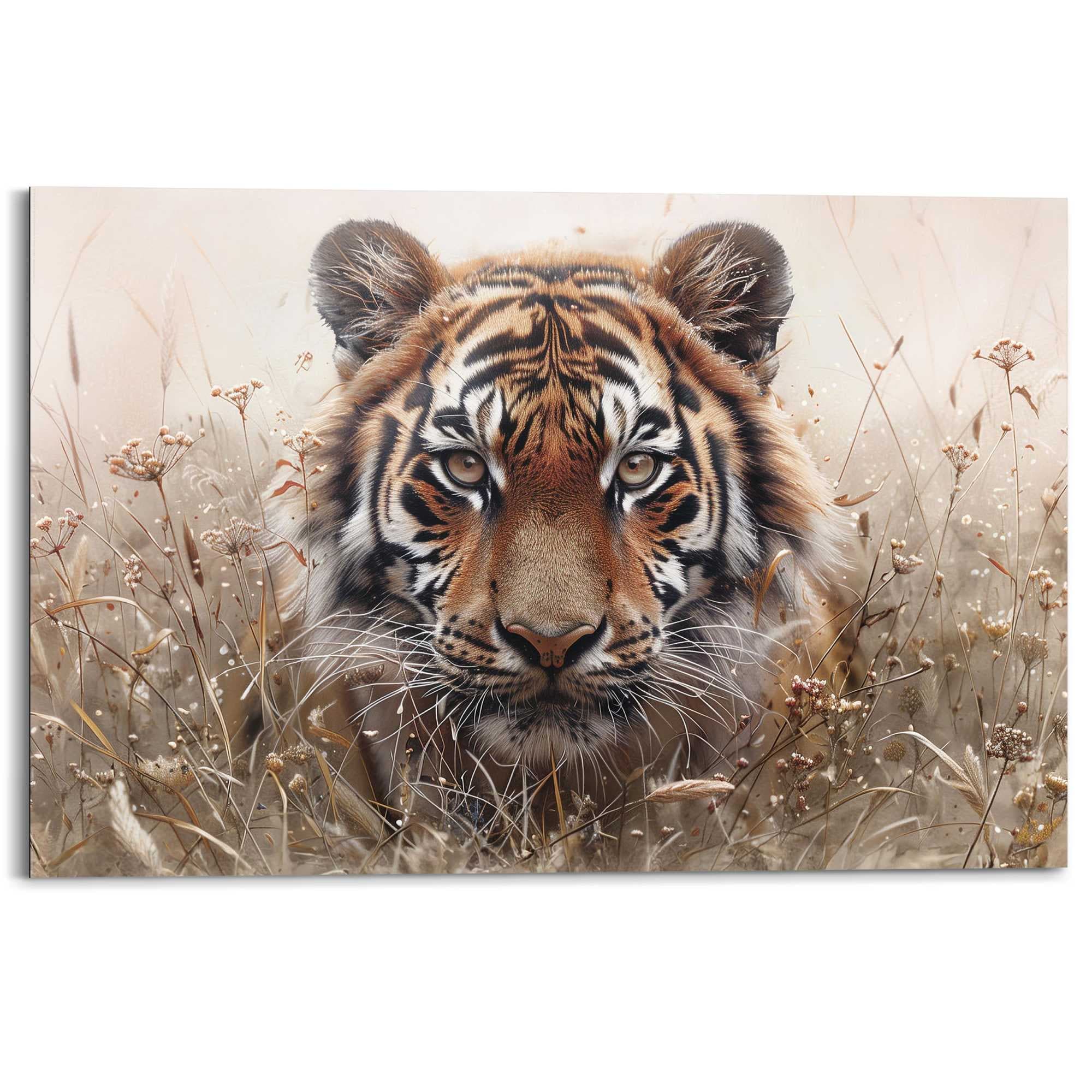 Reinders Deco-Panel "Tiger auf der Jagd", Wohnzimmer - Braun - MDF - Tiere günstig online kaufen