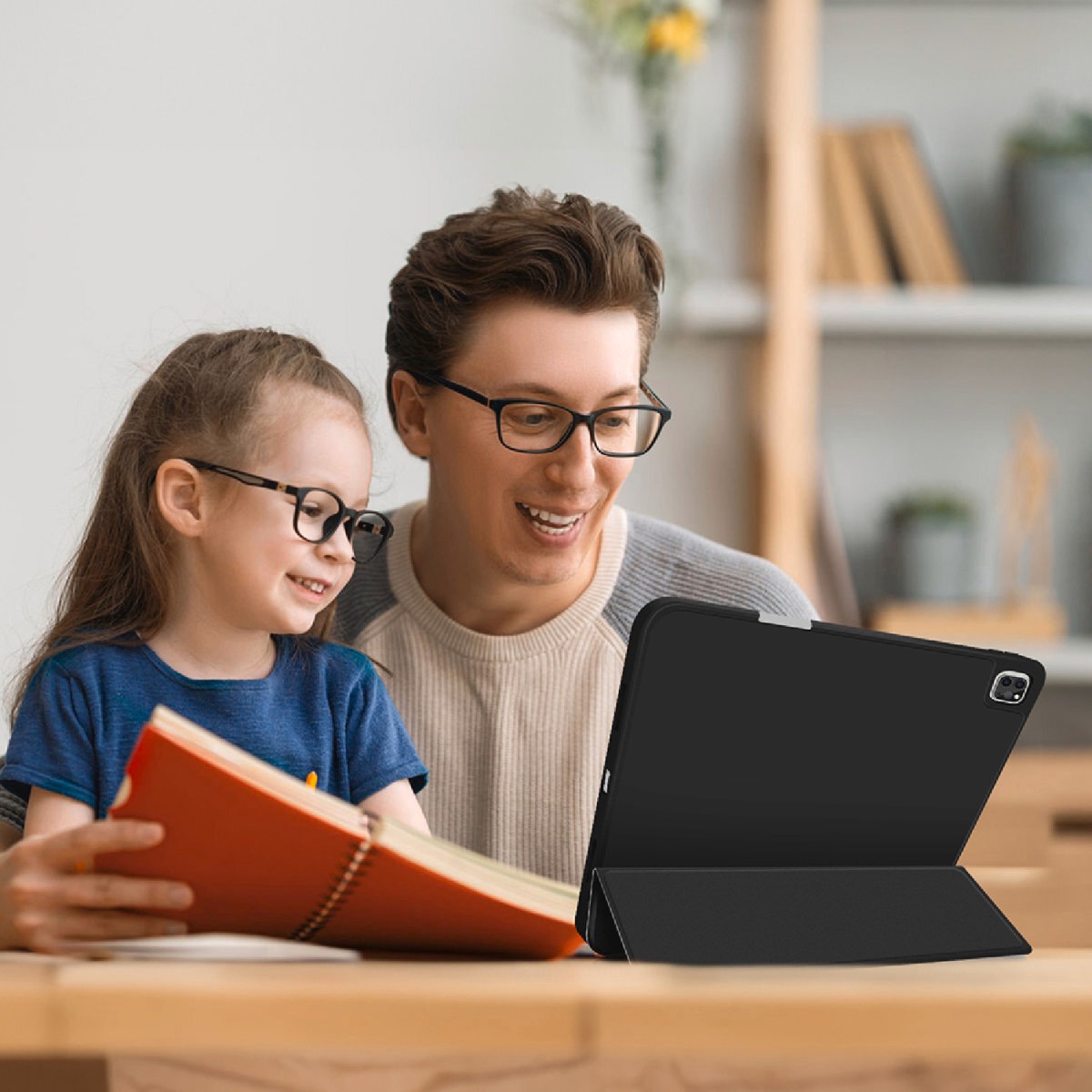 4smarts Tablet-Hülle »Folio Case Basic für Apple iPad Pro 11 (M4, 2024)«, Backcover, Schutzhülle, Handyschutzhülle, Case, Schutzcase, stoßfest