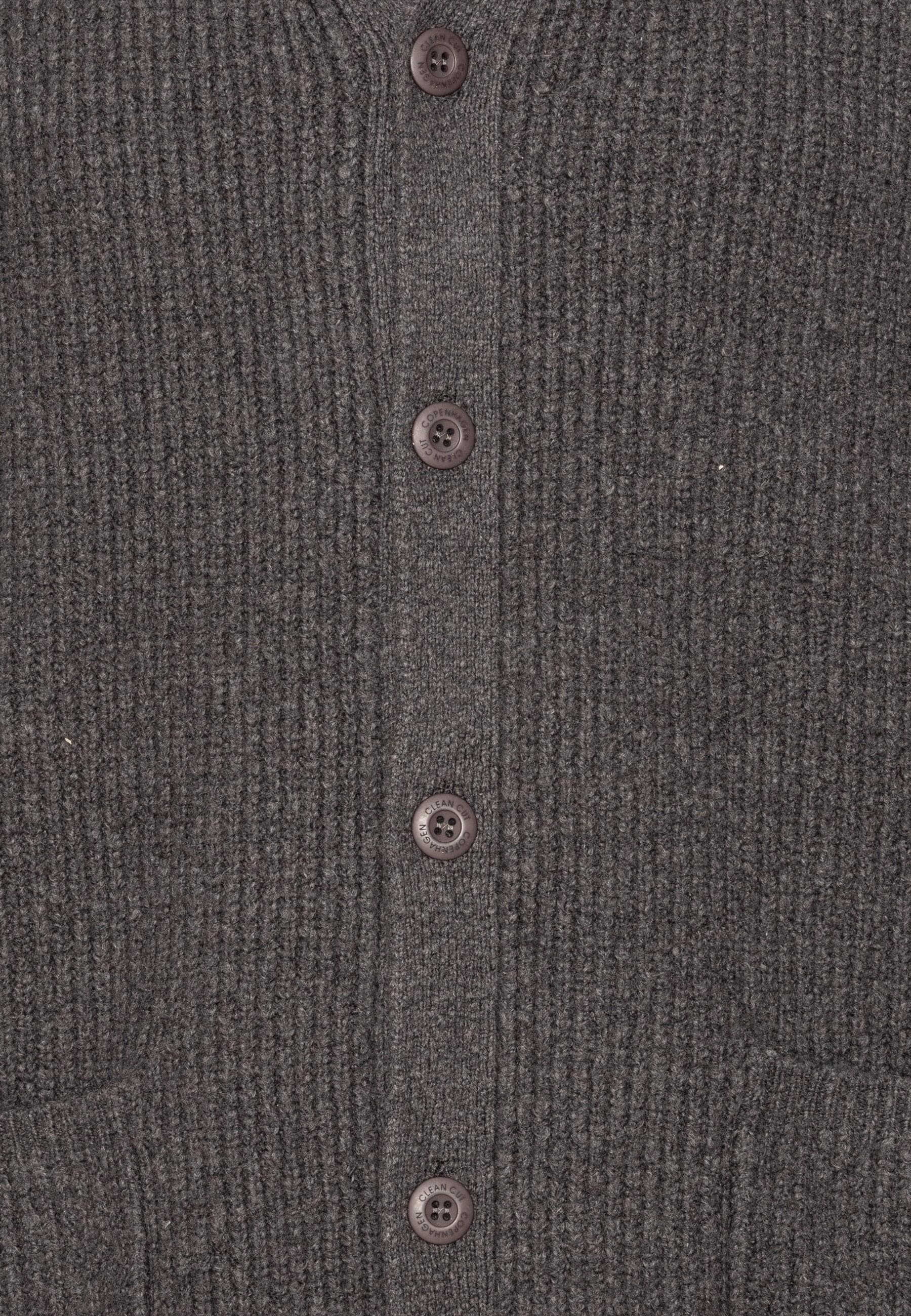 Clean Cut Copenhagen Strickfleecejacke »Clean Cut Copenhagen Brooks Cardigan«, (1 St.), ohne Kapuze