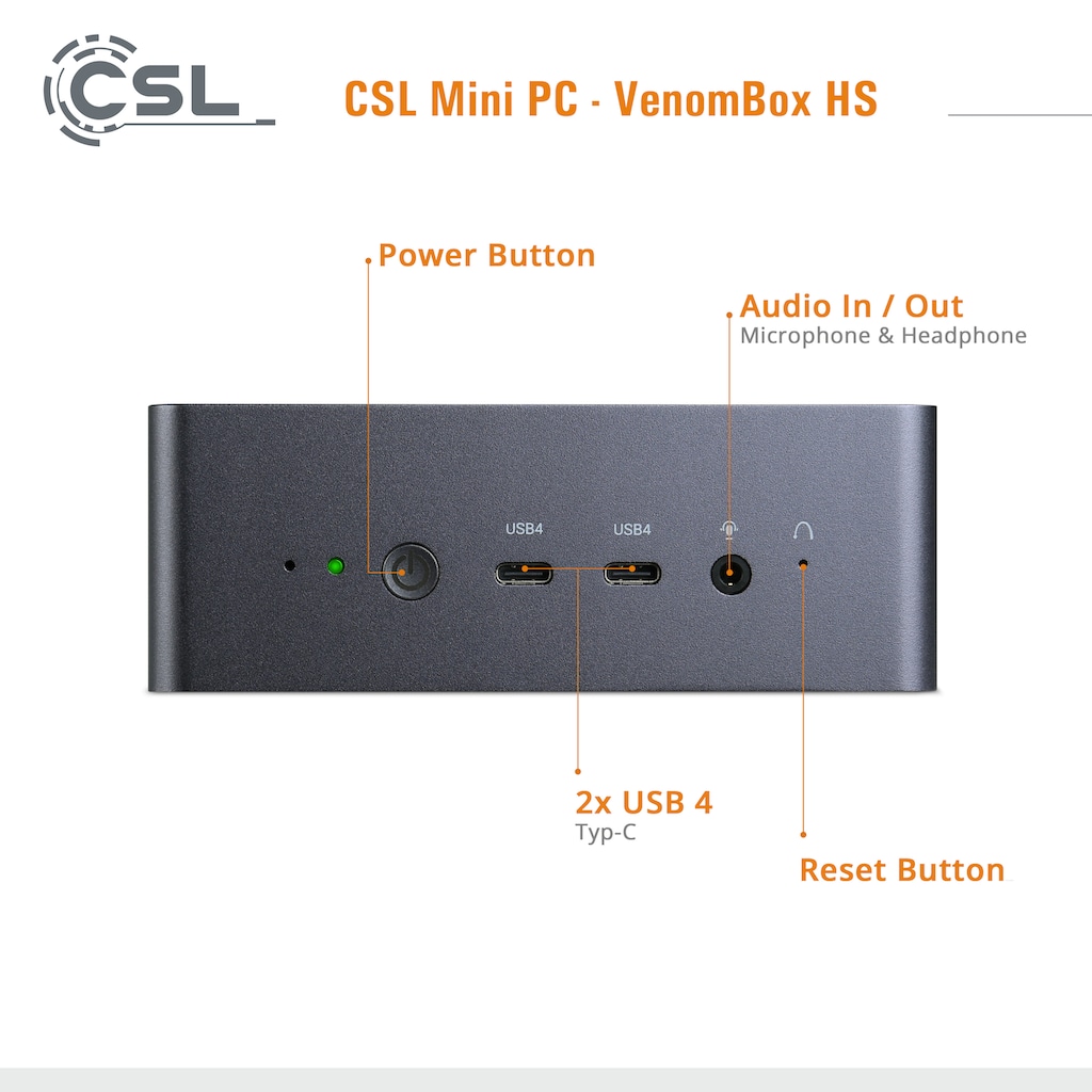 CSL Mini-PC »VenomBox HS / Win 11 Home«