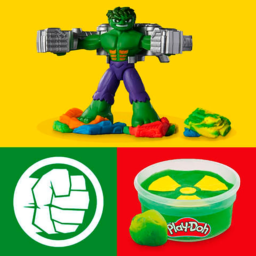 Hasbro Knete »Play-Doh, Marvel Hulk Quetsch- & Schmetterspaß«