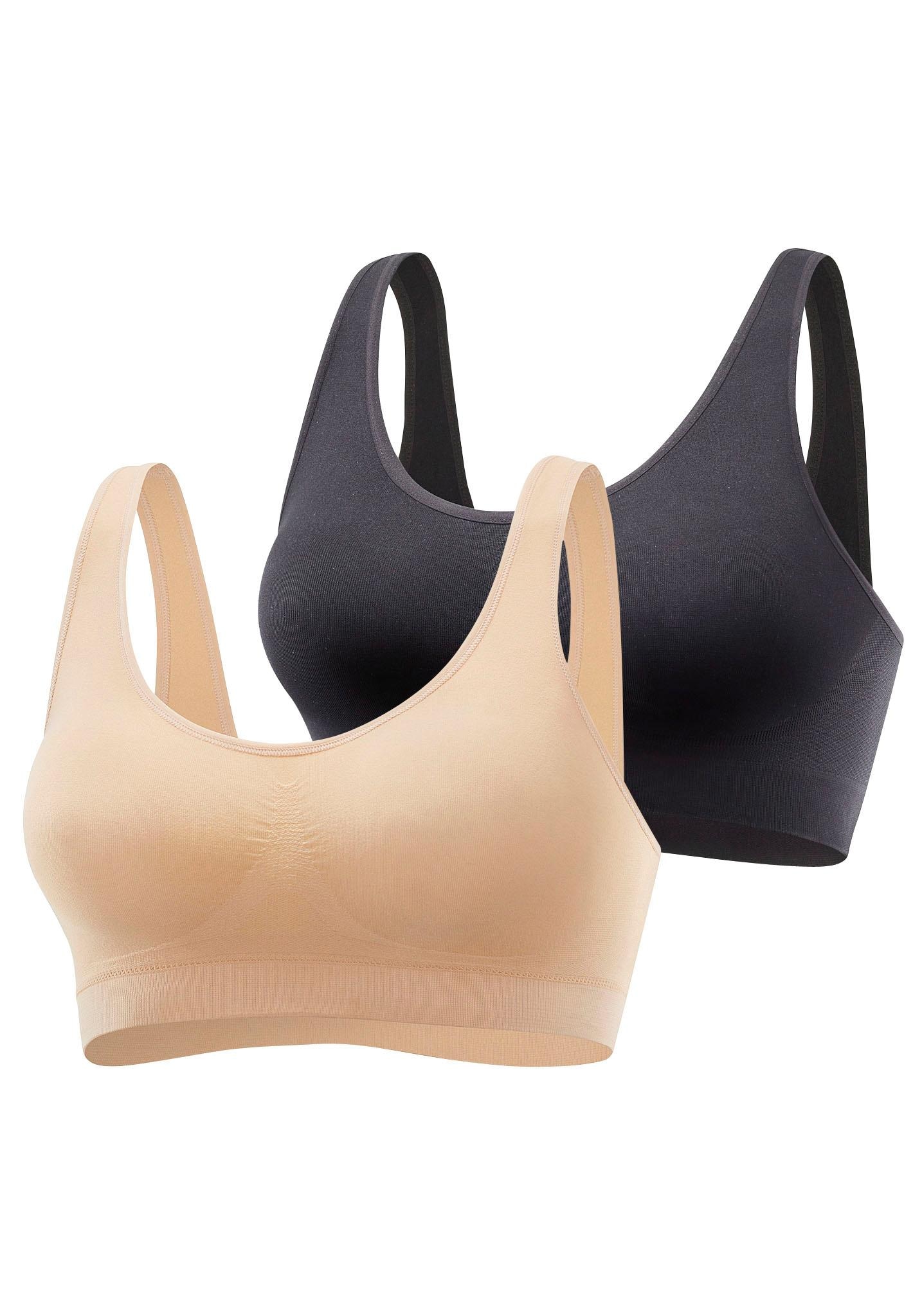 petite fleur Bralette-BH, SEAMLESS ohne Bügel aus weichem Microtouchmaterial