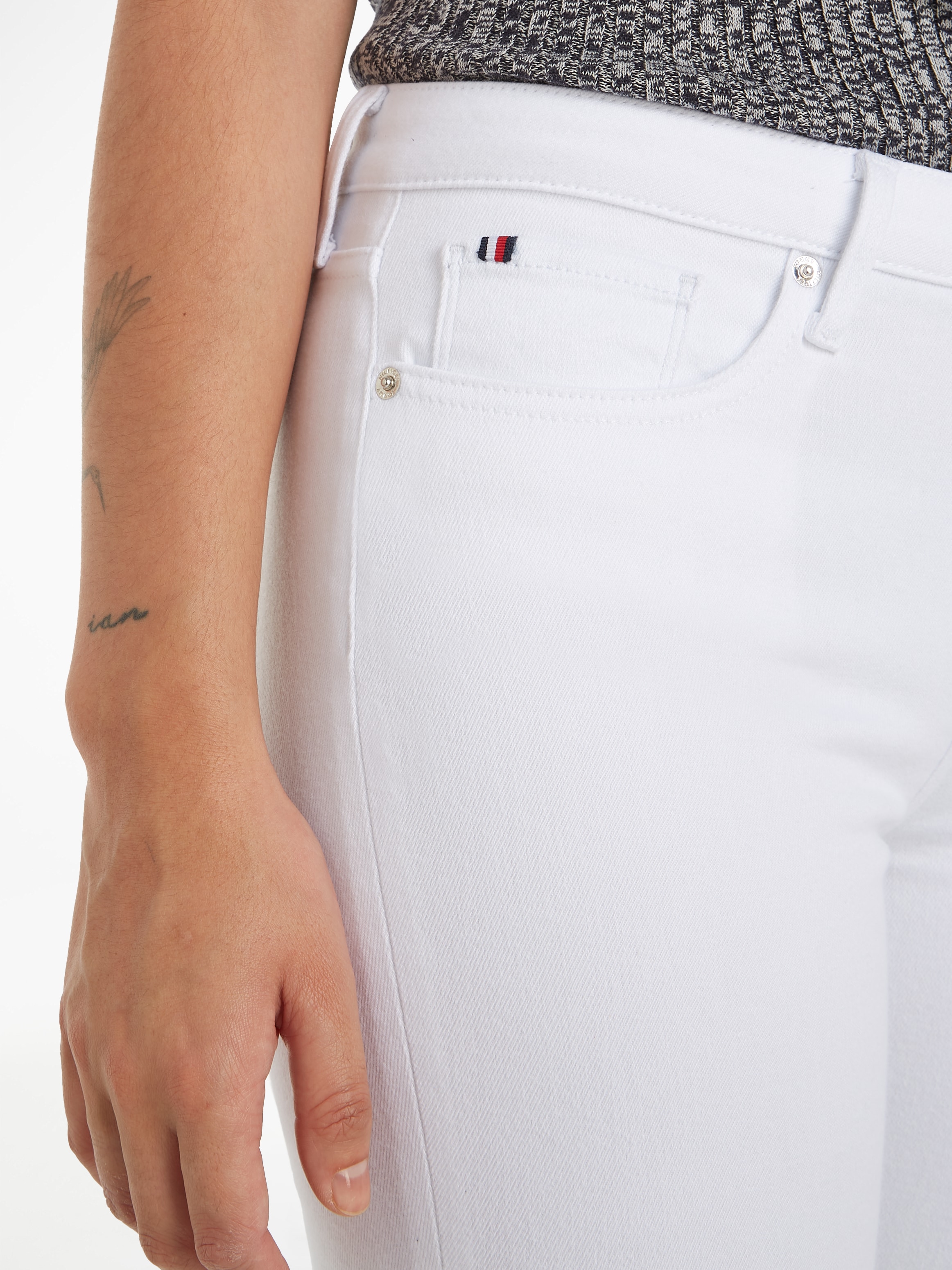 Tommy Hilfiger Skinny-fit-Jeans »TH FLEX COMO SKINNY RW GYA«, (TH FLEX COMO SKINNY RW), mit Tommy Hilfiger Logo-Badge