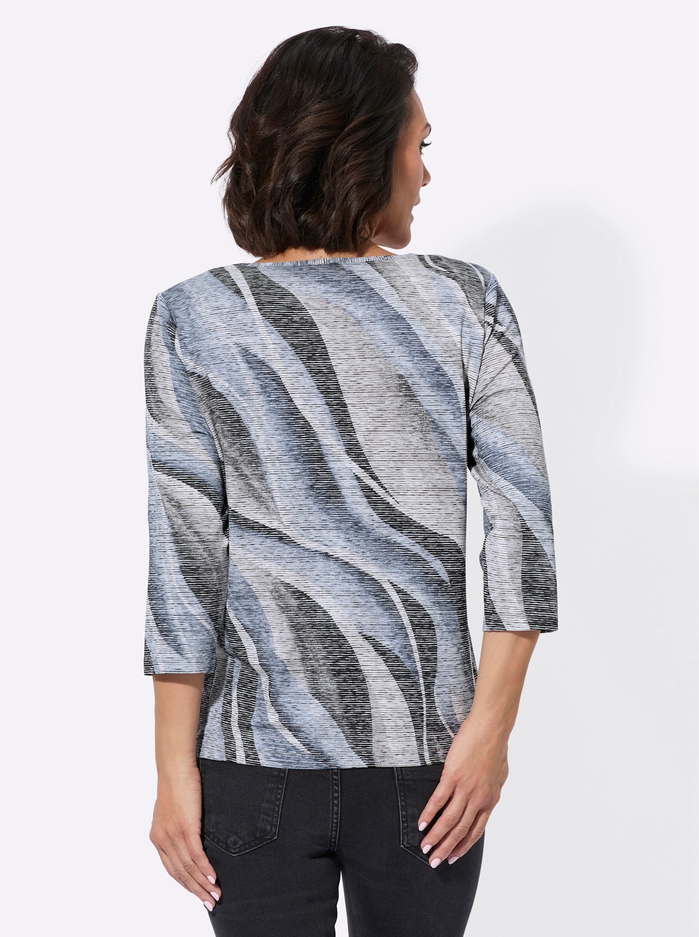 Casual Looks 3/4-Arm-Shirt »Rundhals-Shirt«, (1 tlg.)