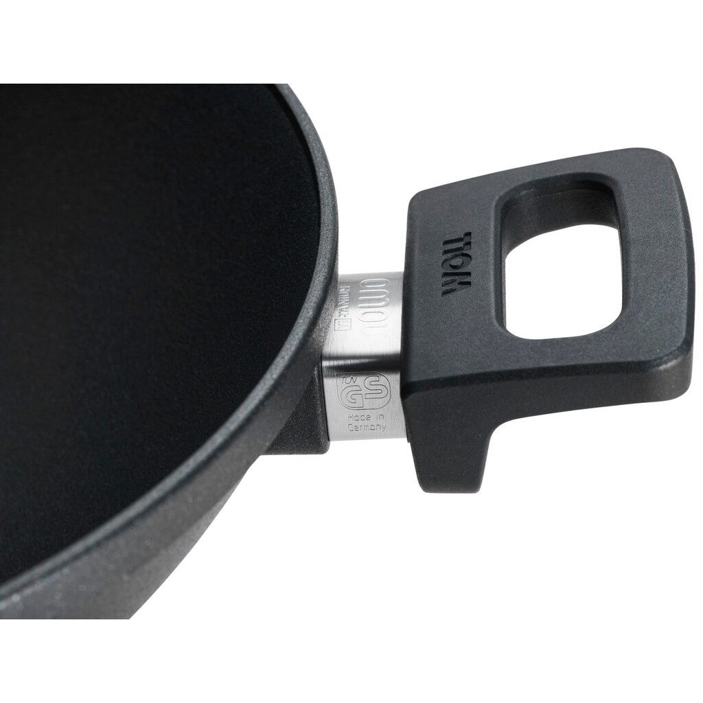 WOLL MADE IN GERMANY Wok »Nowo«, Aluminiumguss, (1 tlg.), von Hand gegossen, Ø 32 cm, Induktion, Made in Germany