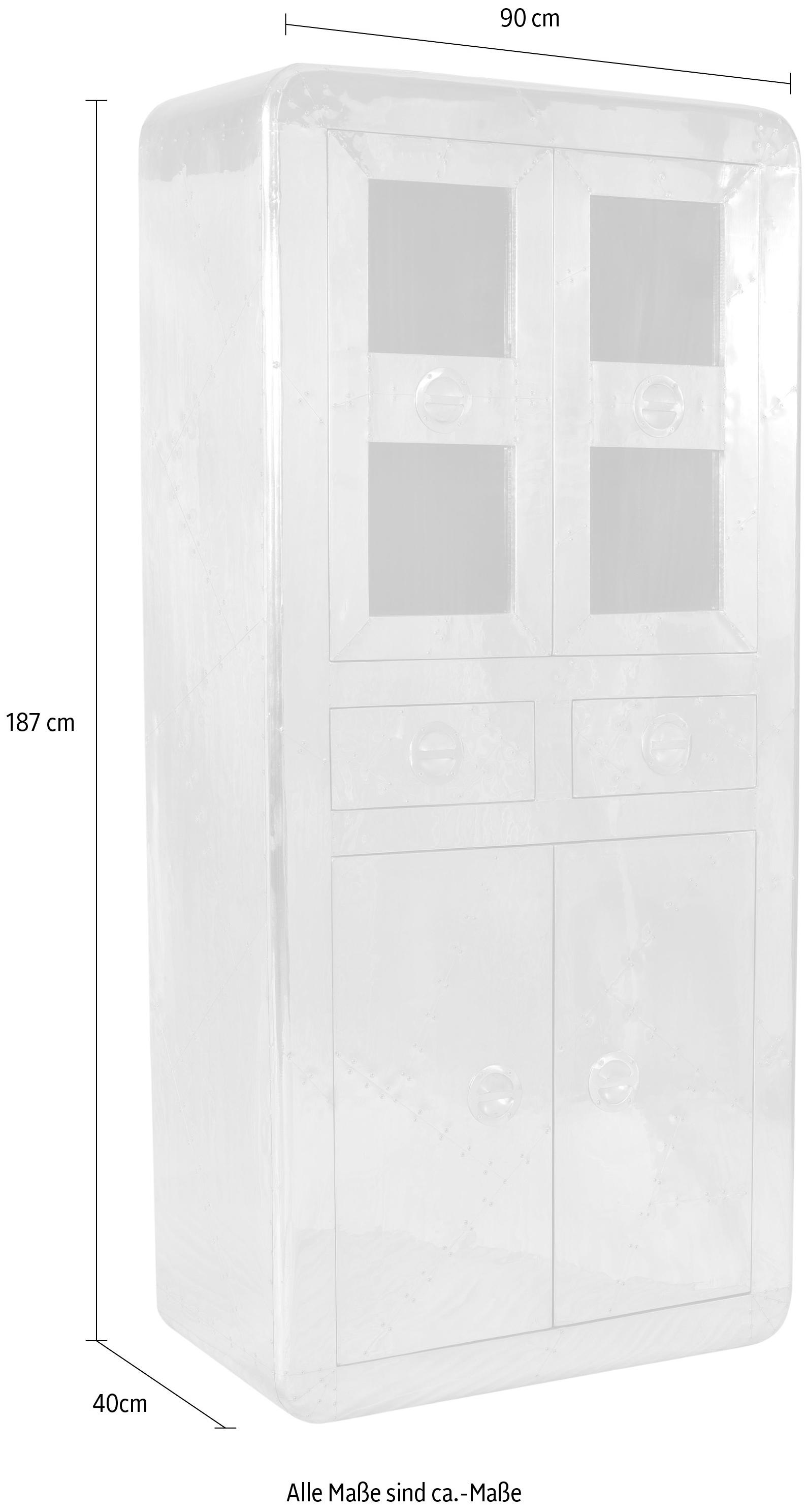SIT Vitrine »AIRMAN«, in moderner Flugzeugoptik