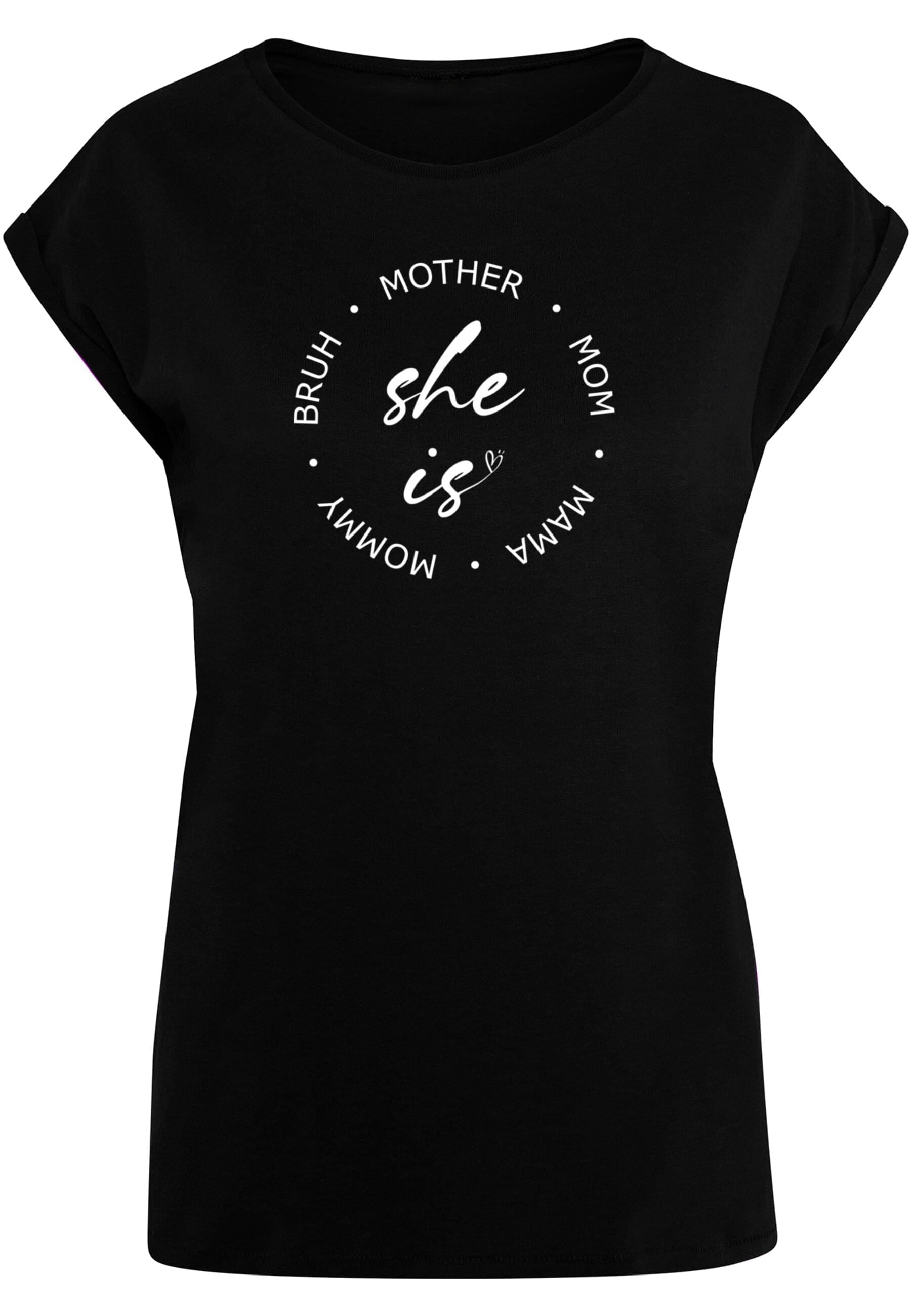 Merchcode T-Shirt "Merchcode Damen Ladies Mothers Day - She is T-Shirt" günstig online kaufen