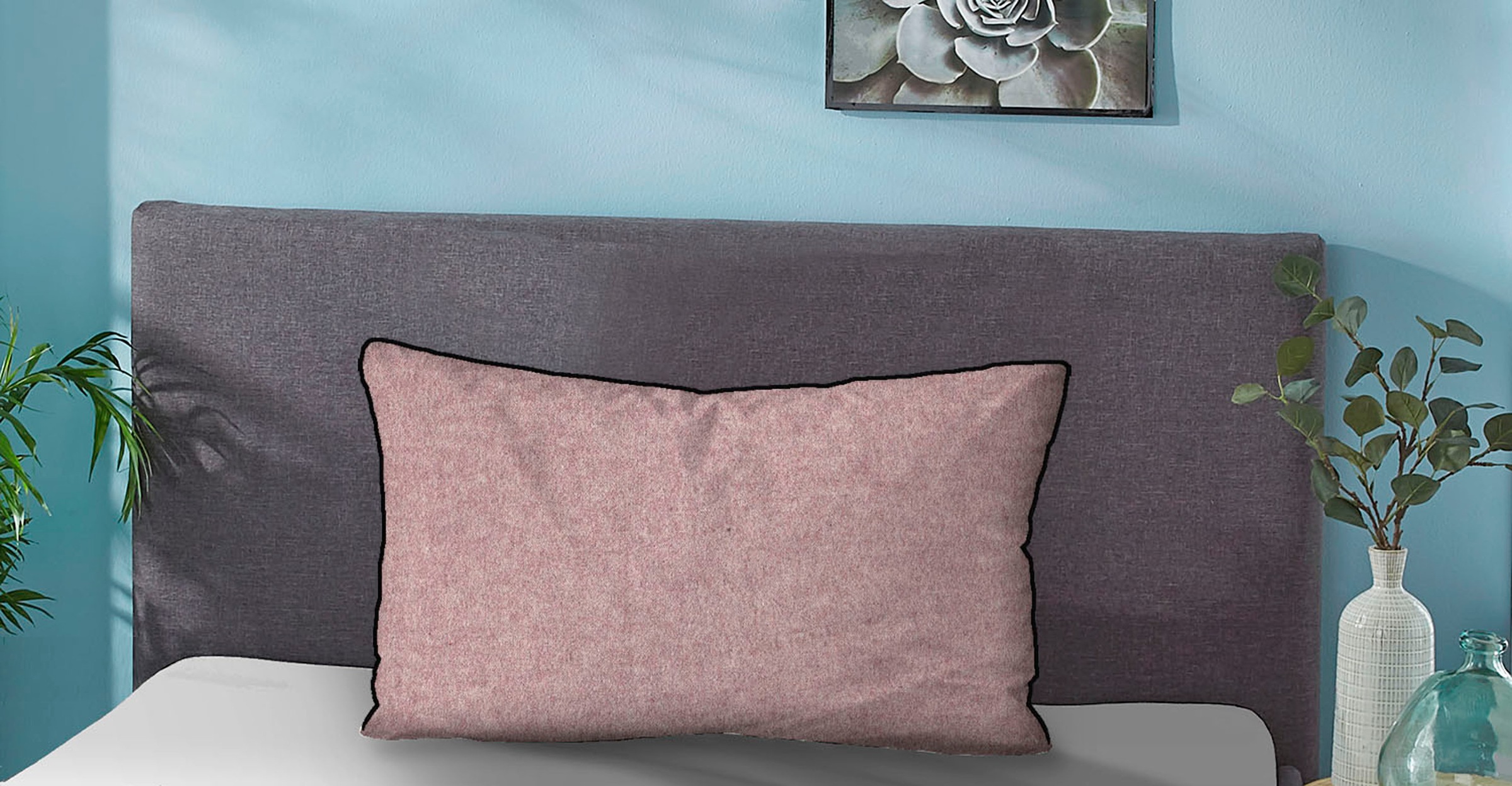 Biberna Kissenbezug "Hermal Flanell mit Reißverschluss, Melange-Optik, Wend günstig online kaufen