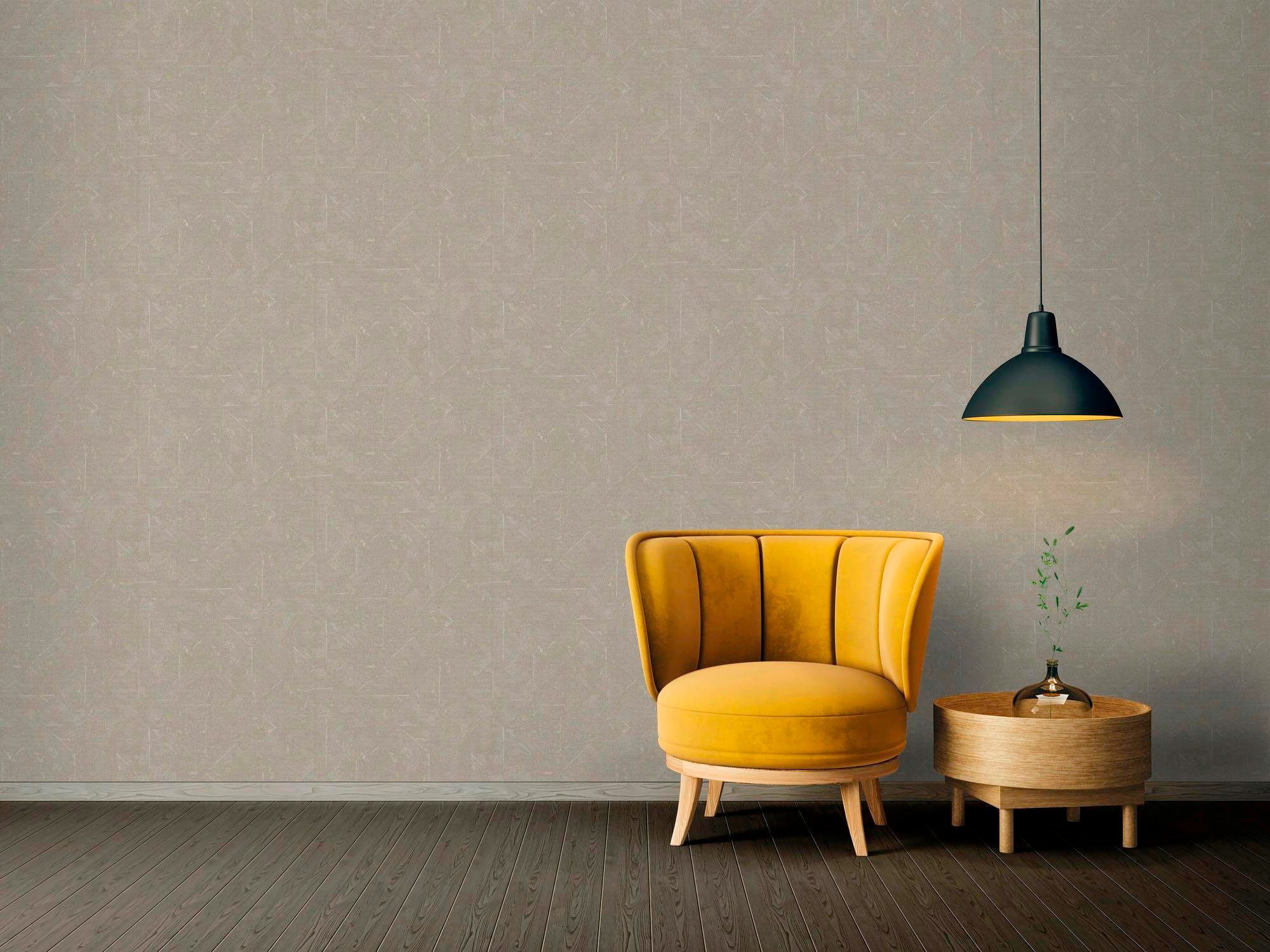 Architects Paper Vliestapete »Absolutely Chic«, Strukturmuster-gemustert-Motiv, Struktur Tapete Design Grafik Vliestapete Metallic Tapeten Wohnzimmer