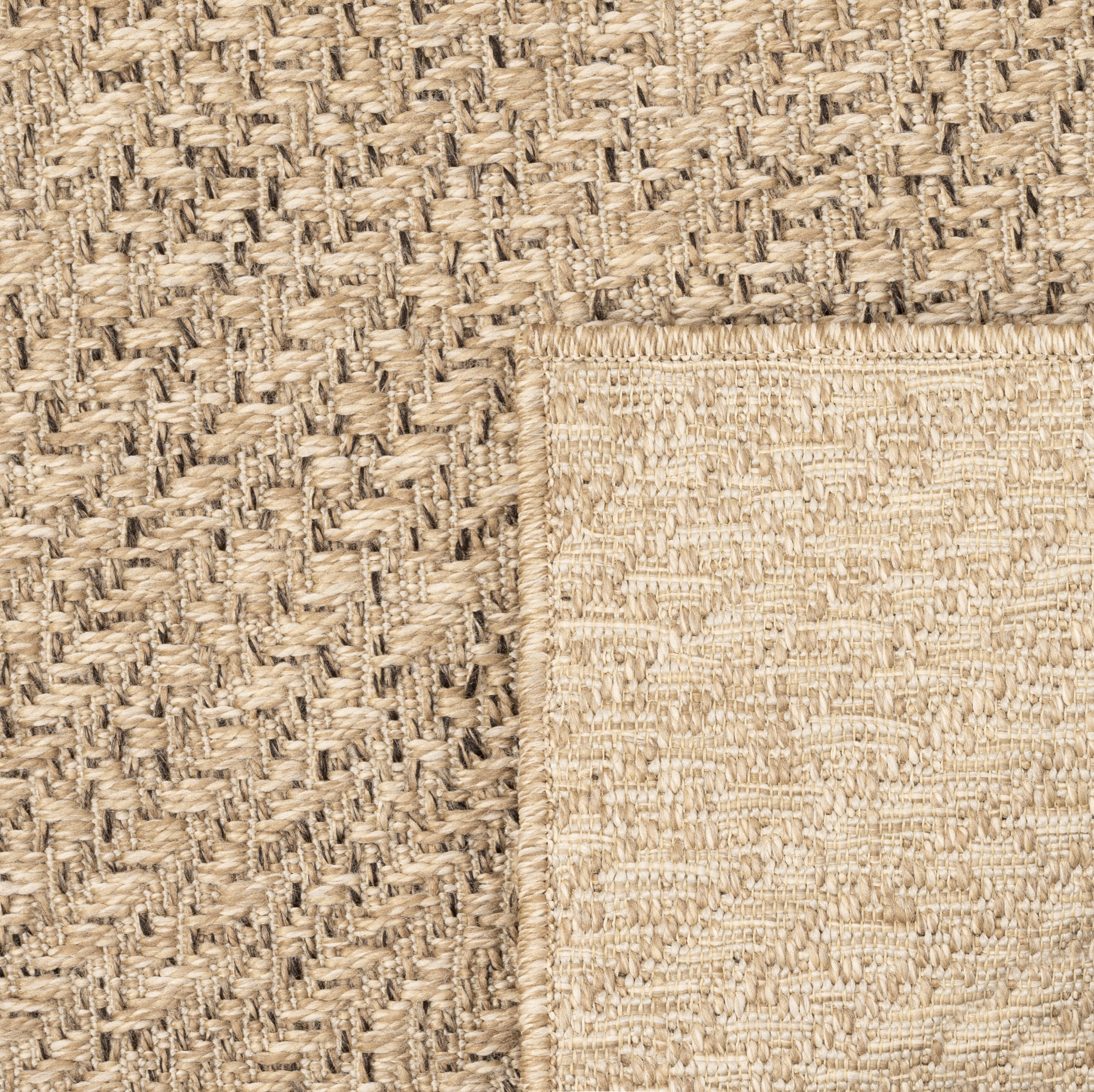 merinos Teppich »Kenzy« rund 10 mm Höhe robuster In- und Outdoor Teppich im natürlichen Jute-Look, wetterfest