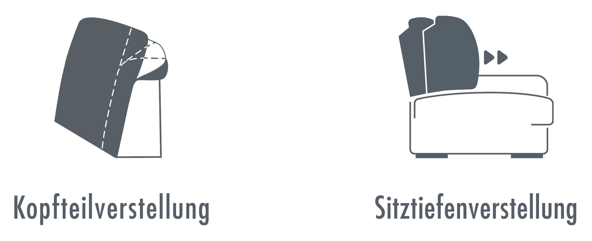 Die PlanBar Ecksofa »MP-IN17041 L-Form«, Sitztiefenverstellung, optional mit Kopfteilverstellung & Bettfunktion