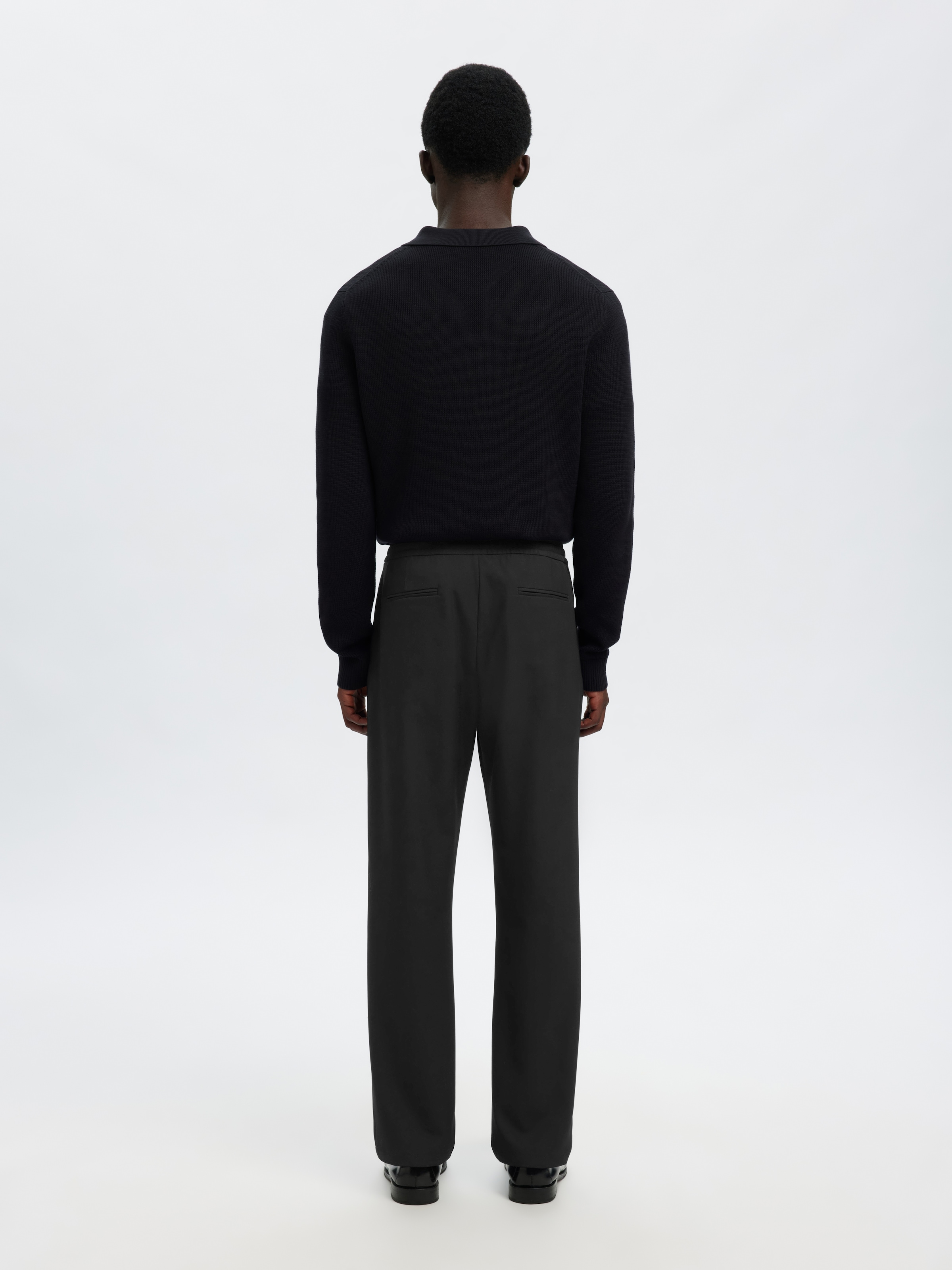 SELECTED Schlupfhose »SLH196-STRAIGHT ROBERT STRING PANT NOOS«  Materialmix, straight fit