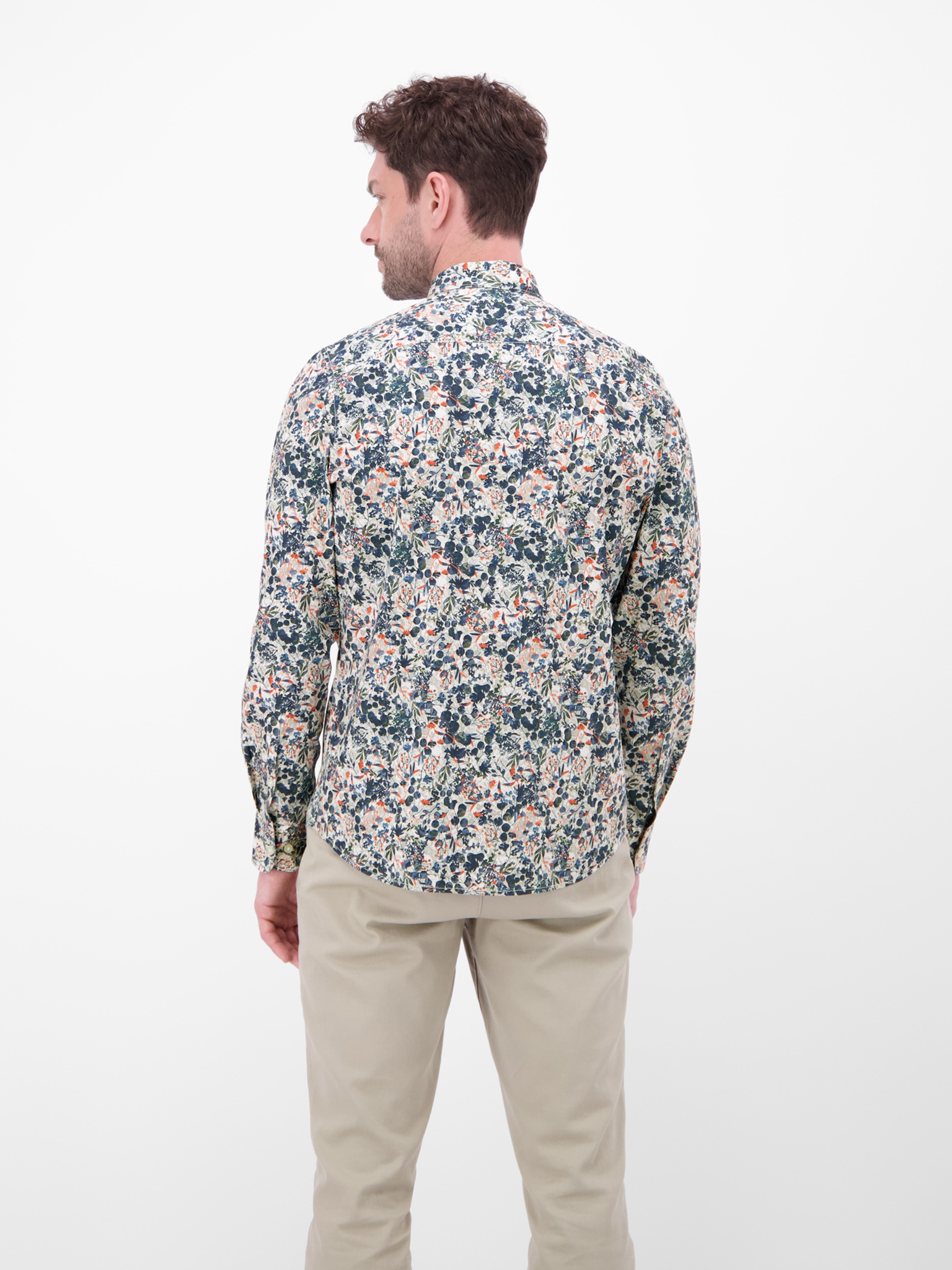 LERROS Langarmhemd mit Minimal-Print, geblümt günstig online kaufen