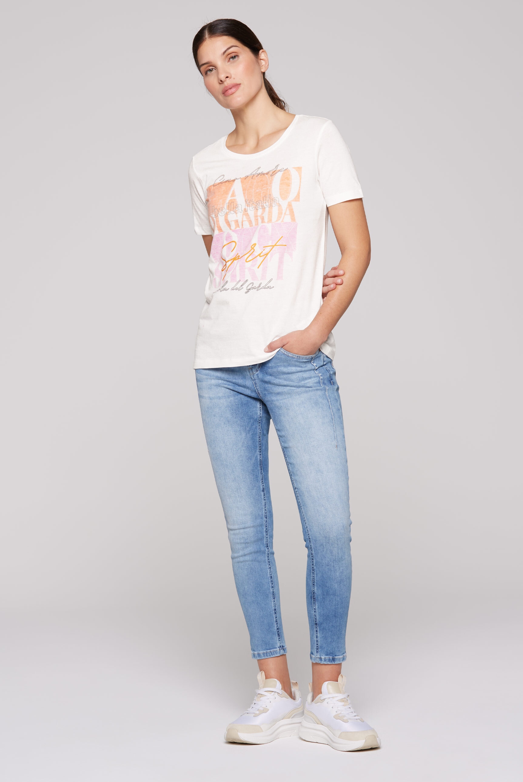 SOCCX Rundhalsshirt, aus Baumwolle
