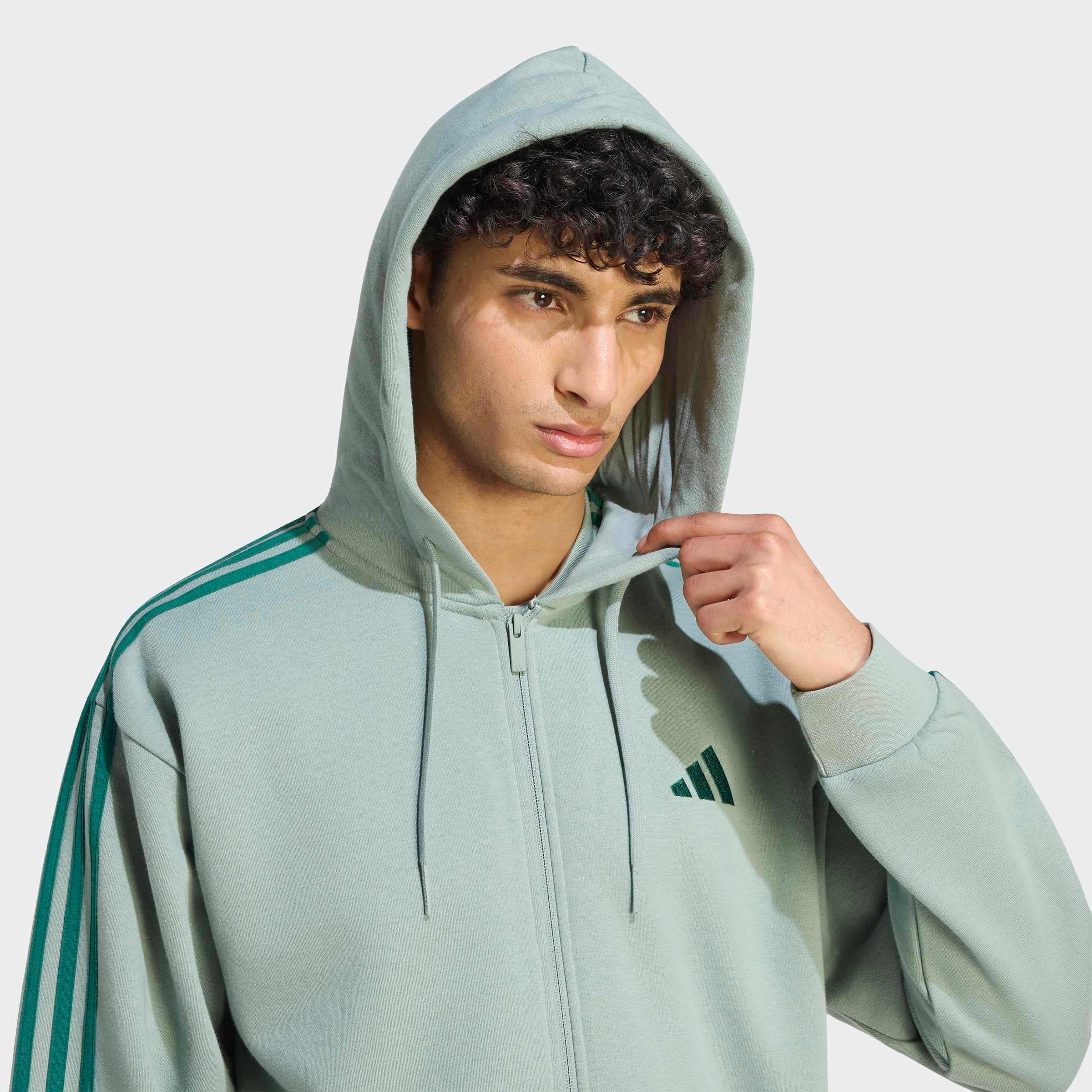 adidas Sportswear Kapuzensweatshirt »ESSENTIALS 3-STREIFEN FLEECE«
