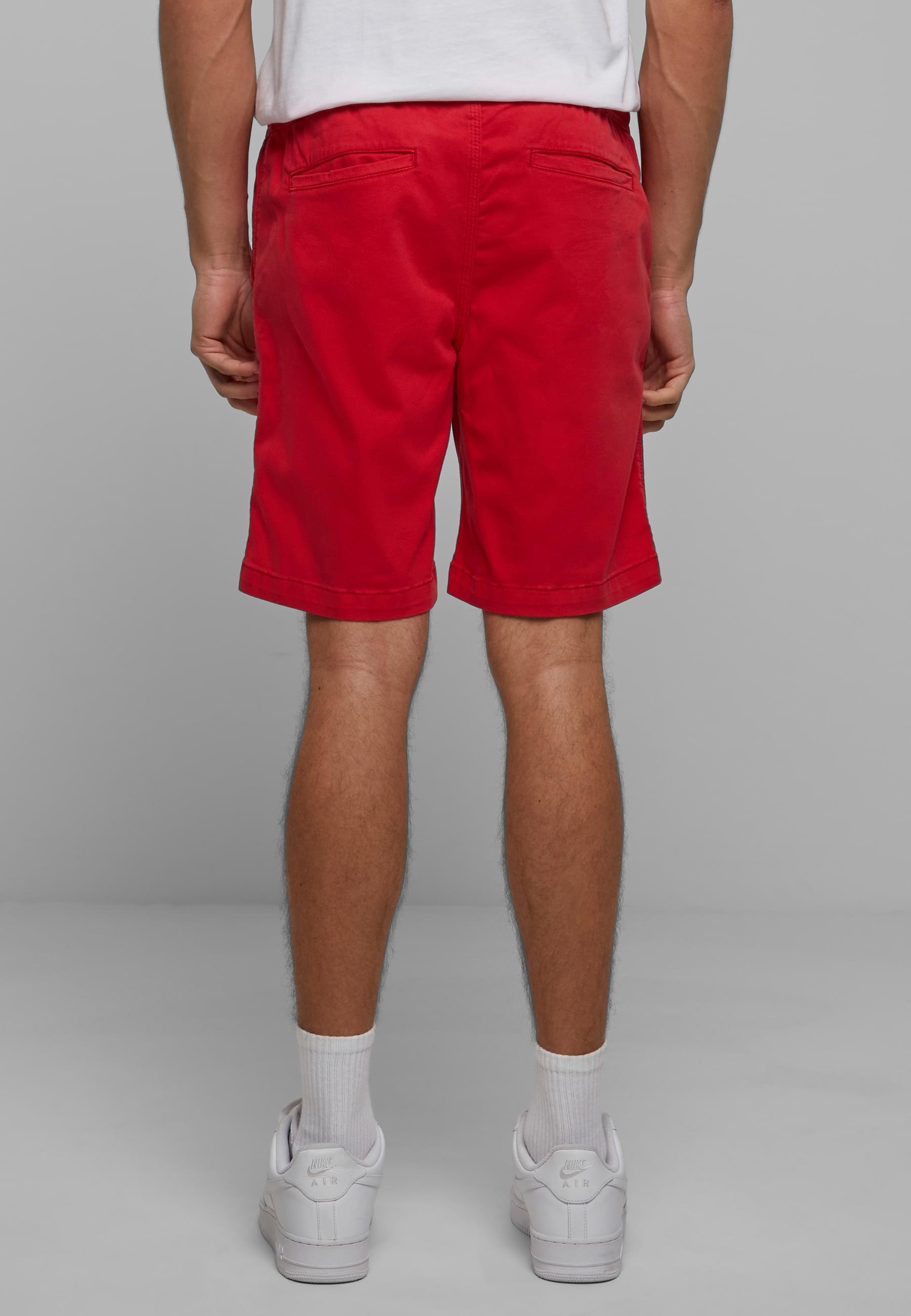 URBAN CLASSICS Stoffhose »Urban Classics Herren Stretch Twill Joggshorts«, (1 tlg.)