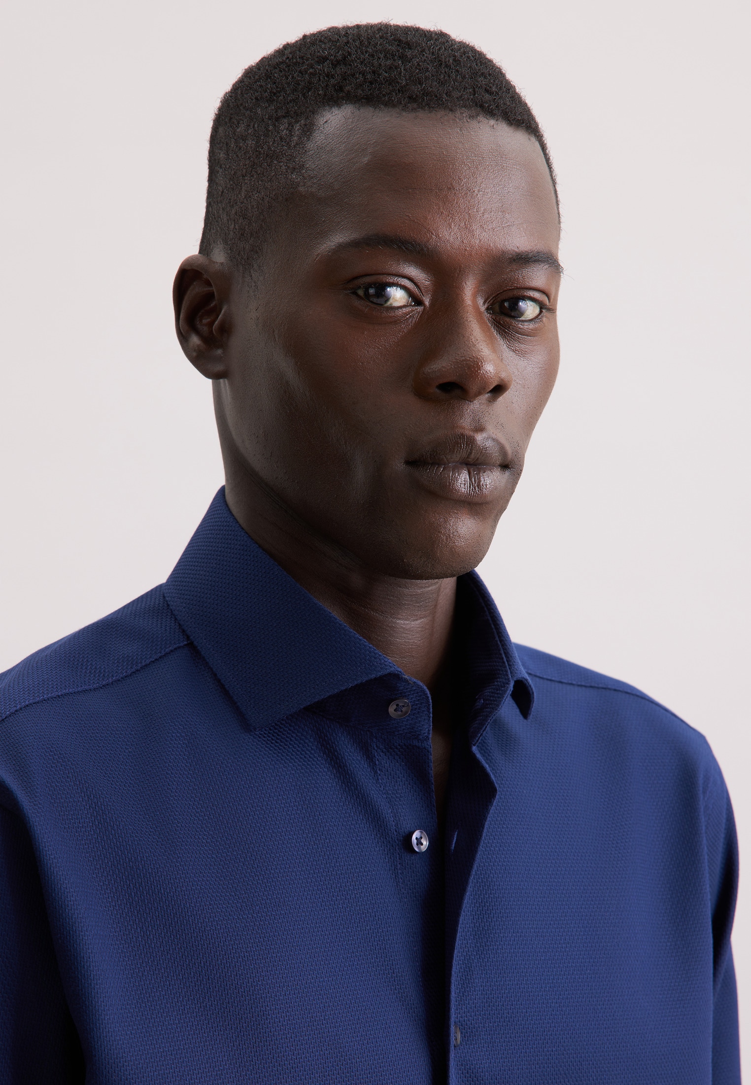 Thumbnail - seidensticker Businesshemd "Schwarze Rose" Regular 1/1 Kentkragen Struktur