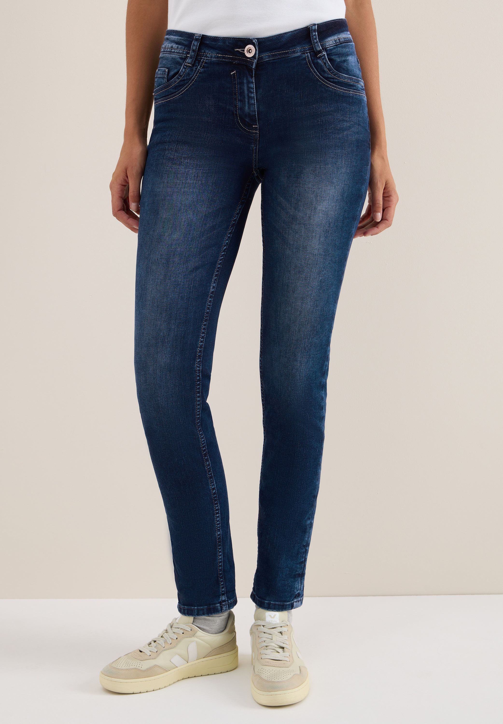 Cecil Comfort-fit-Jeans, Middle Waist