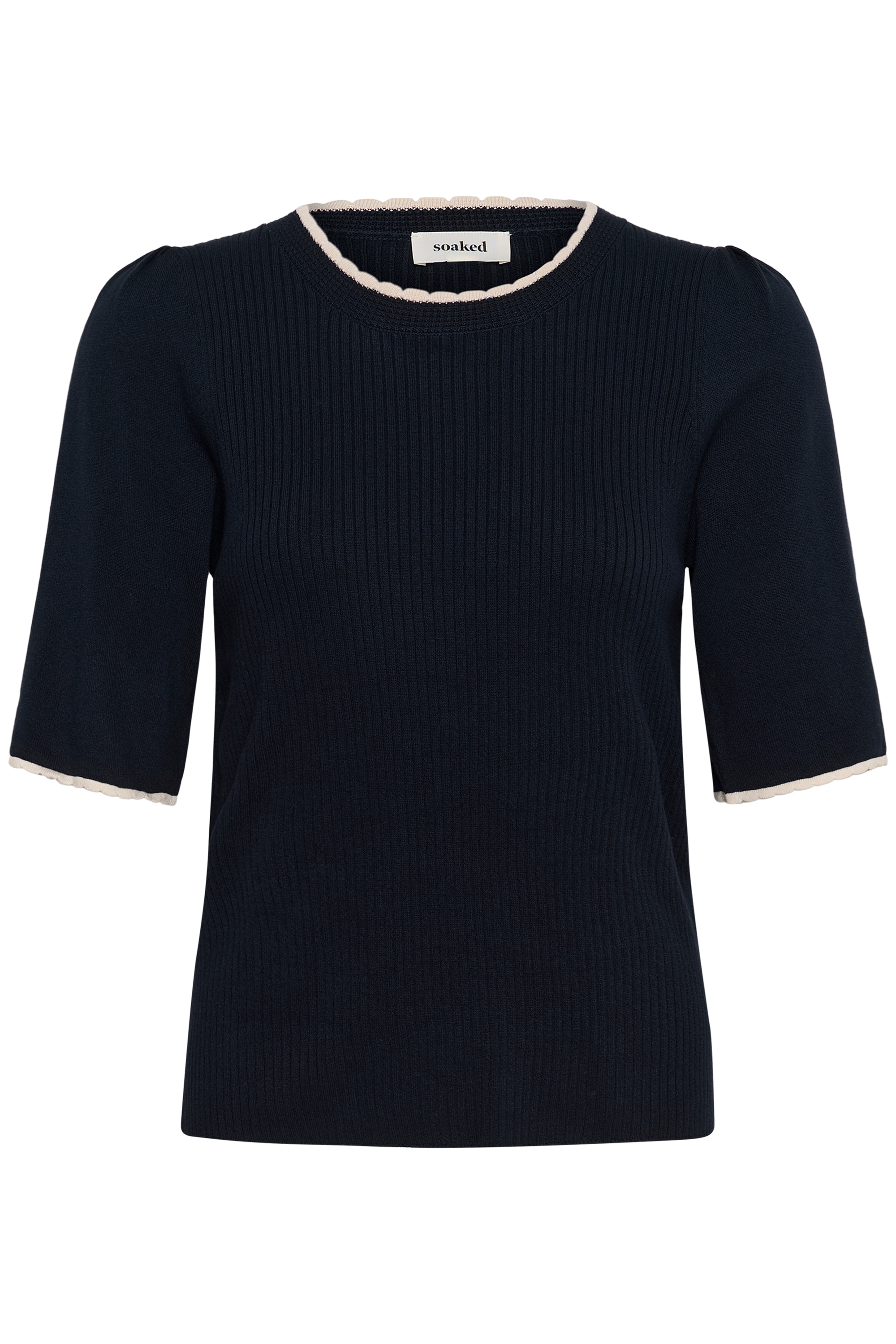 SOAKED IN LUXURY Kurzarmbluse "Damen Kurzarm-Bluse SLLysandra"