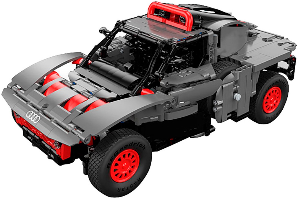 Jamara Konstruktions-Spielset »Audi RS Q e-tron 1:14 grau Bricks«, (1432 St.), im Maßstab 1:14, offiziell lizensiert