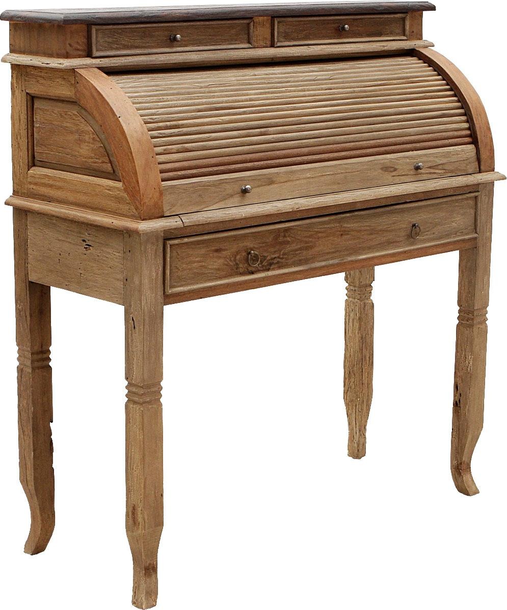 SIT Sekretär »Seadrift«, recyceltes Teak-Altholz, Breite 100 cm, Shabby Chic, Vintage