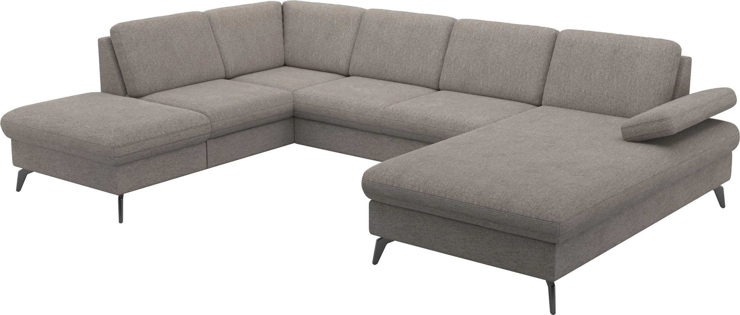 sit&more Wohnlandschaft »Morris Jubi U-Form«, inkl. Armteilfunktion und 1 Zierkissen, wahlweise mit Bettfunktion