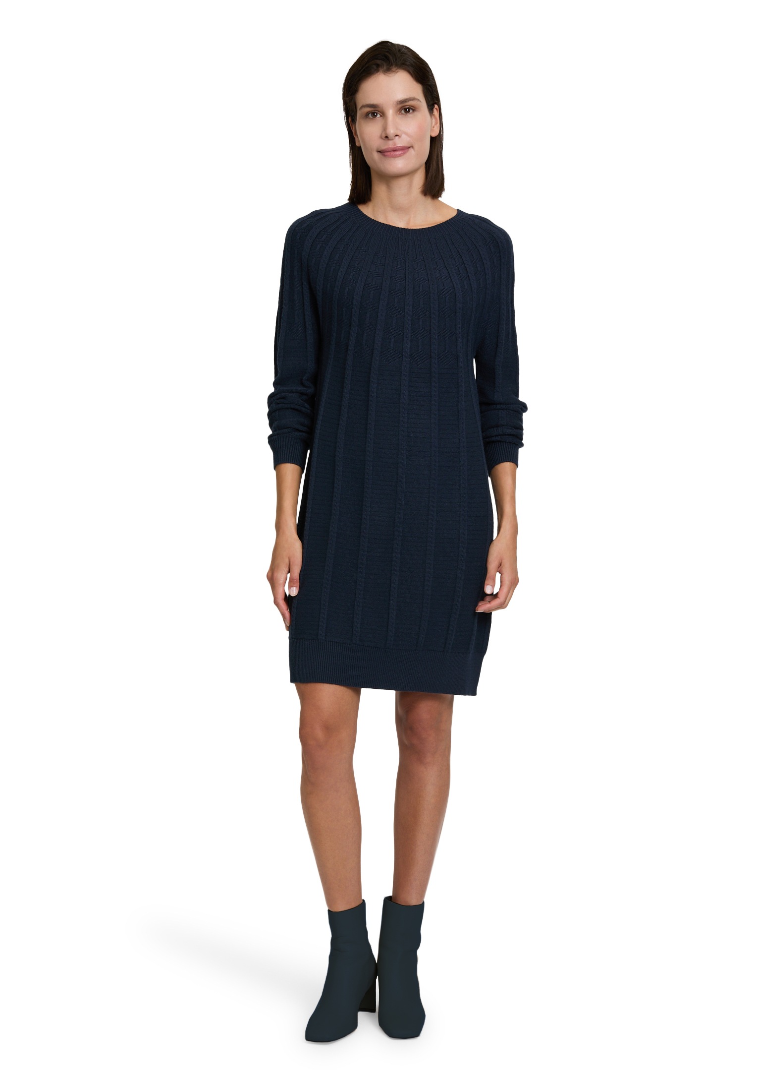 Betty&Co Strickkleid »Betty & Co Damen Strickkleid mit Rundhalsausschnitt«, Struktur