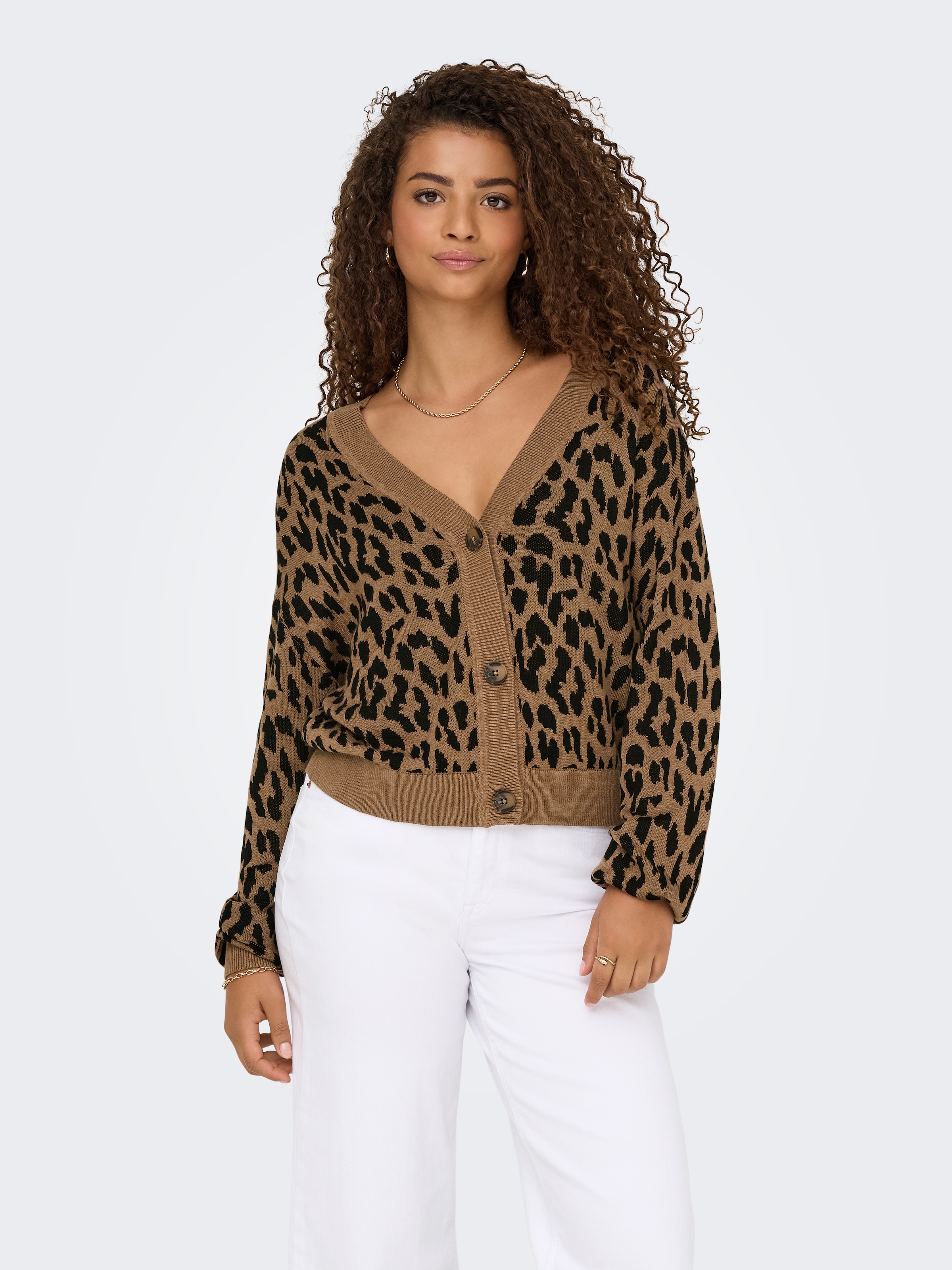 ONLY Strickjacke »ONLVIENNA LS JQ LEO CARDIGAN CS KNT« Viskosemischung, regular fit