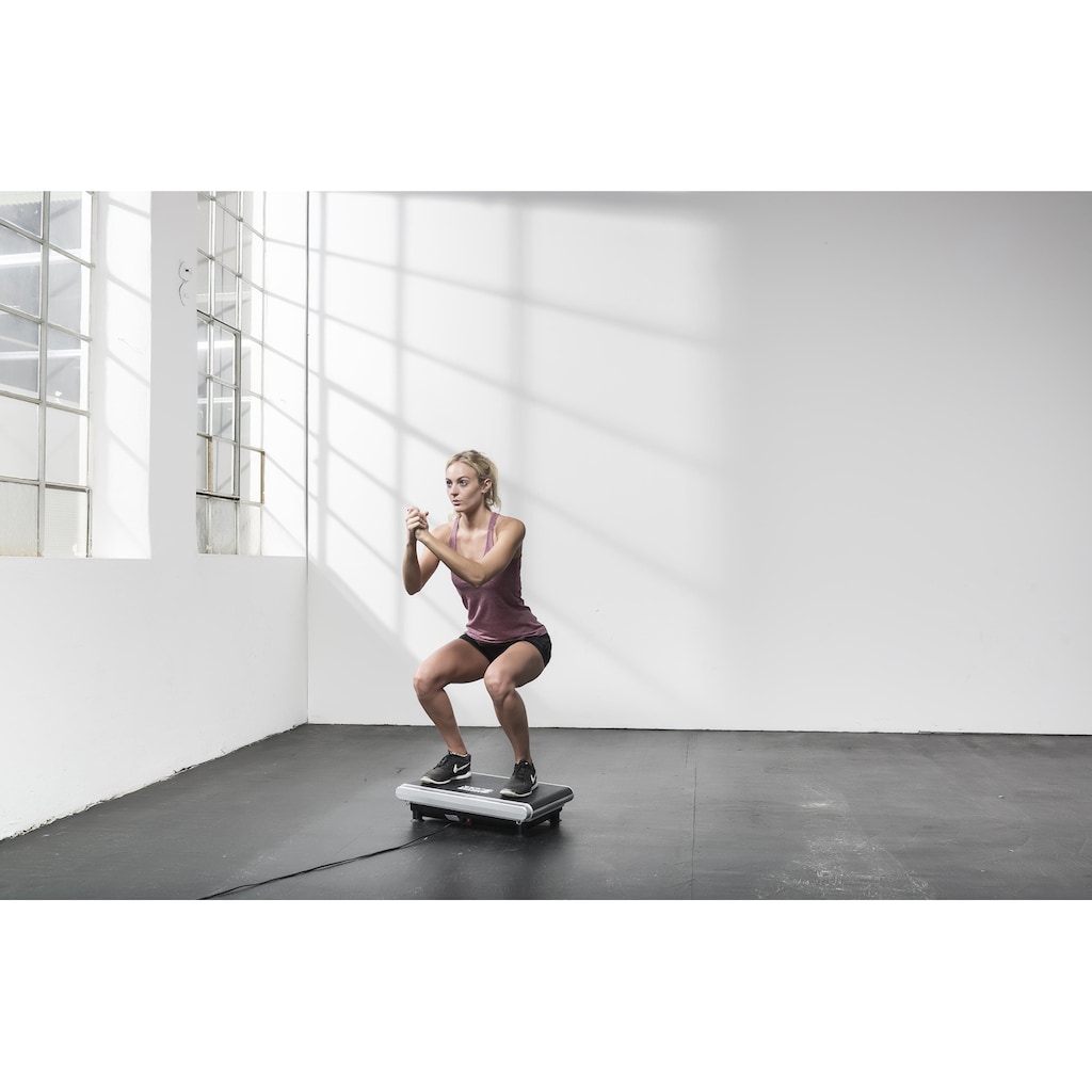 MOTIVE FITNESS by U.N.O. Vibrationsplatte »Elegance«, 200 W, 30 Intensitätsstufen, (Set, mit Trainingsbändern)