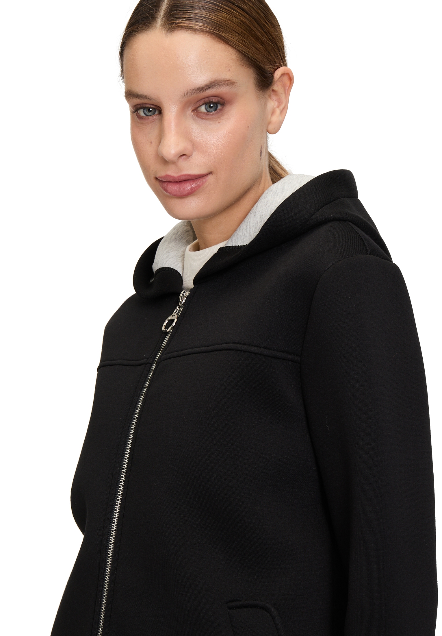 Amber & June Outdoorjacke »Amber & June Übergangsjacke mit Kapuze«, mit Kapuze