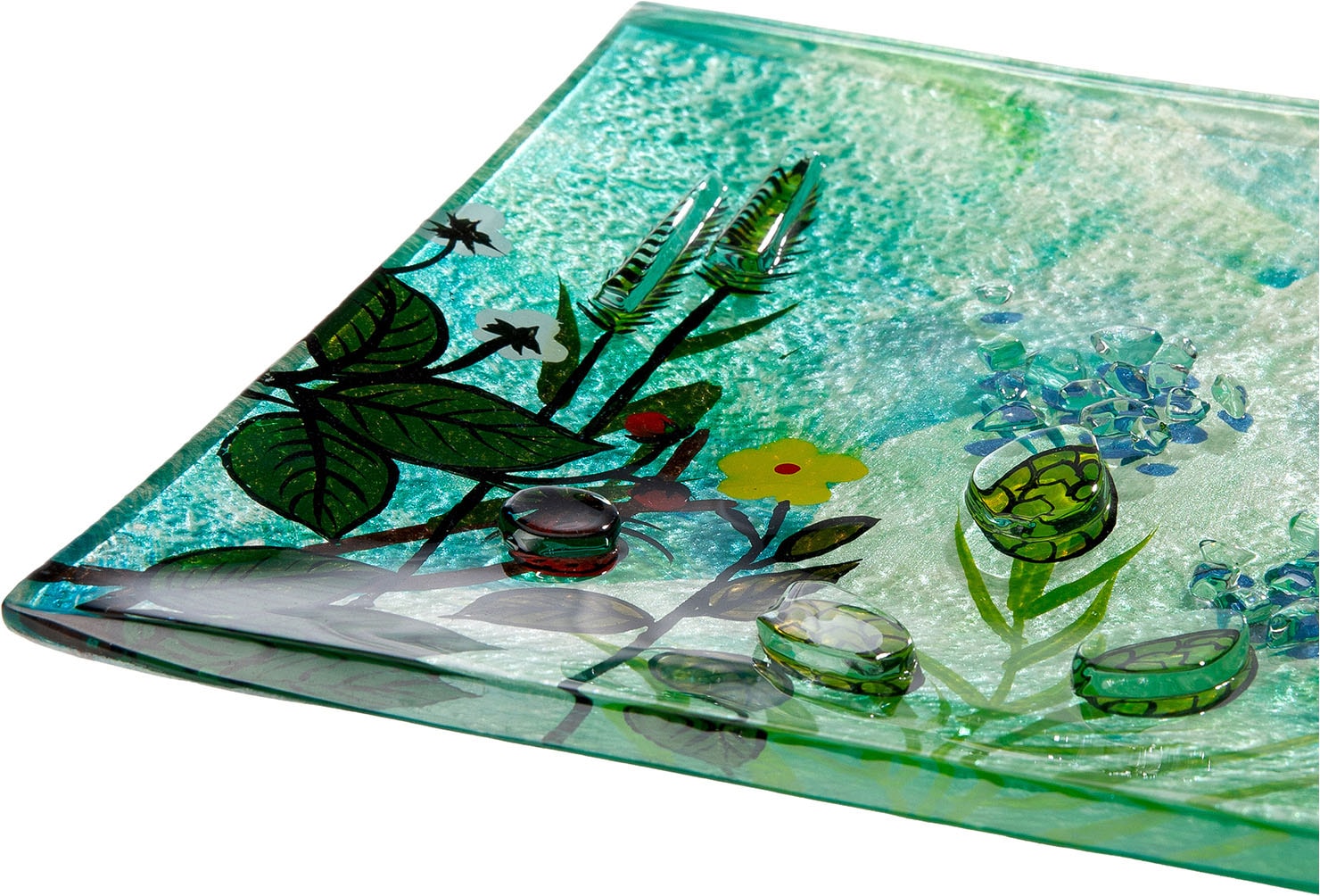 GILDE Schale »Deko-Schale Wild Flowers« 1 aus Glas