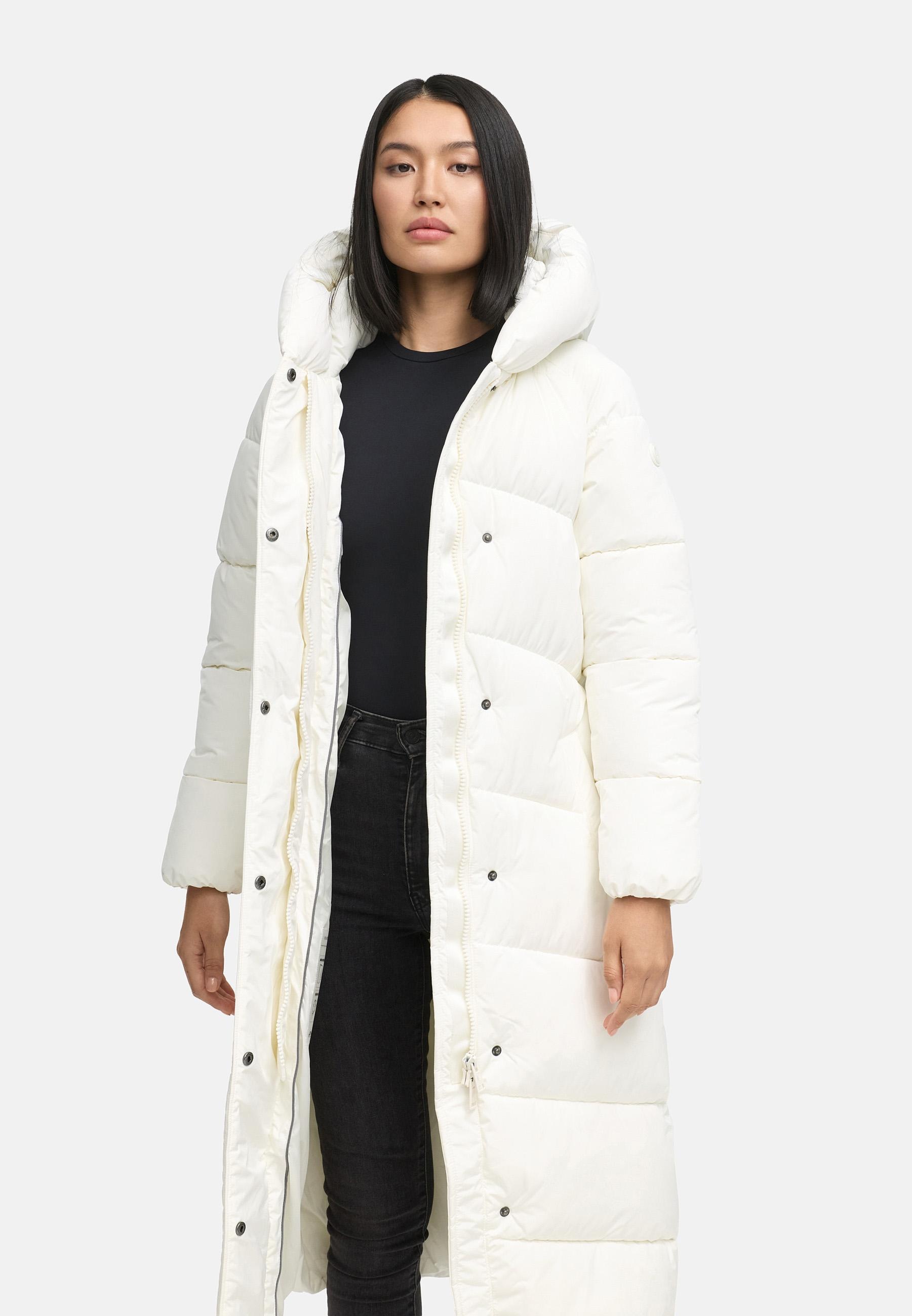 Navahoo Steppmantel »Eisblick 14«, Gesteppter Damen Mantel mit Taillengürtel