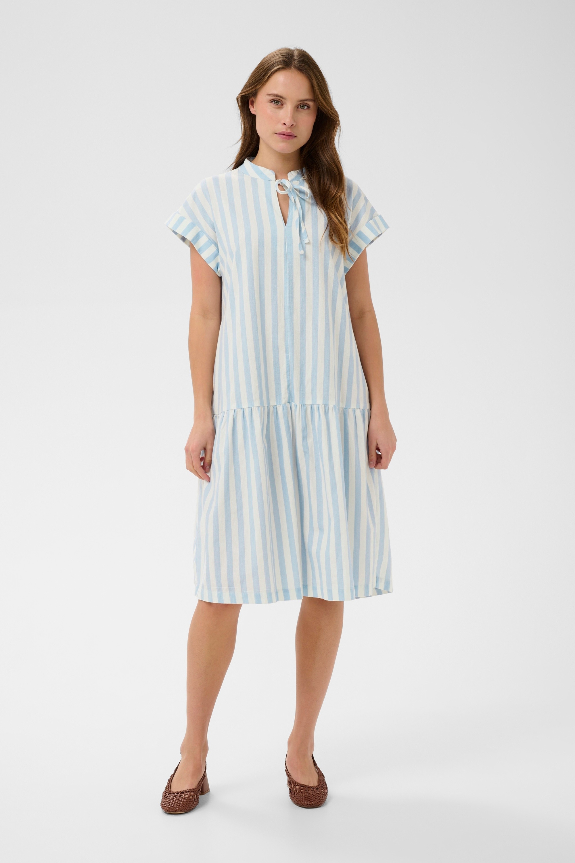 Saint Tropez Midikleid »Damen Kleid ZalindaSZ«