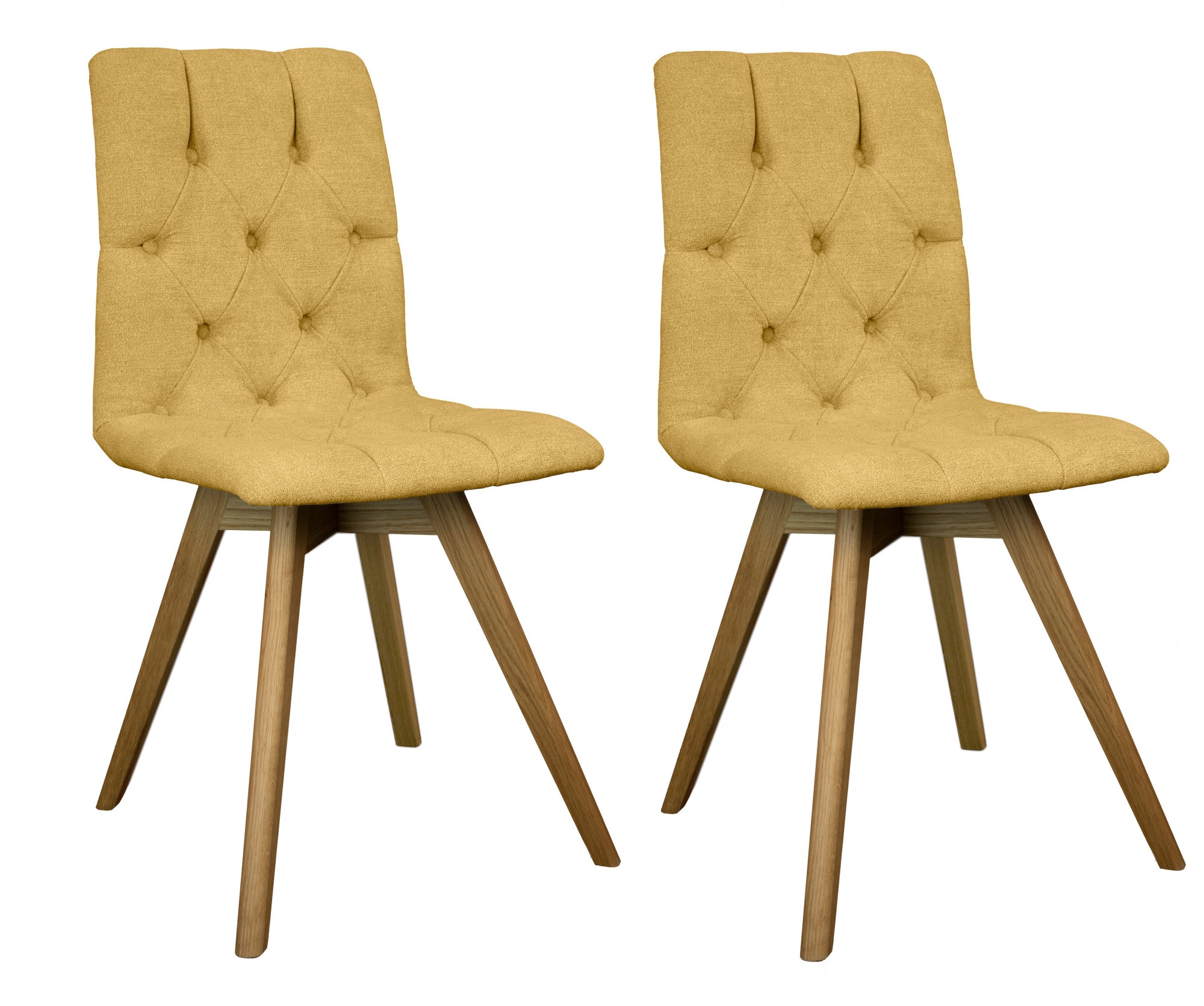 OTTO home Esszimmerstuhl "Rania" (Set) 2 Stk.Massivholzgestell, mit Knopfhe günstig online kaufen