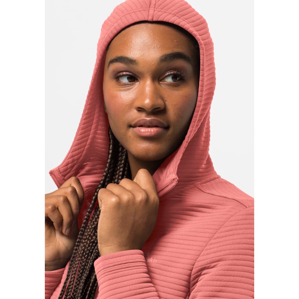 Jack Wolfskin Kapuzenfleecejacke »MODESTO HOODED JKT WOMEN«, mit Kapuze