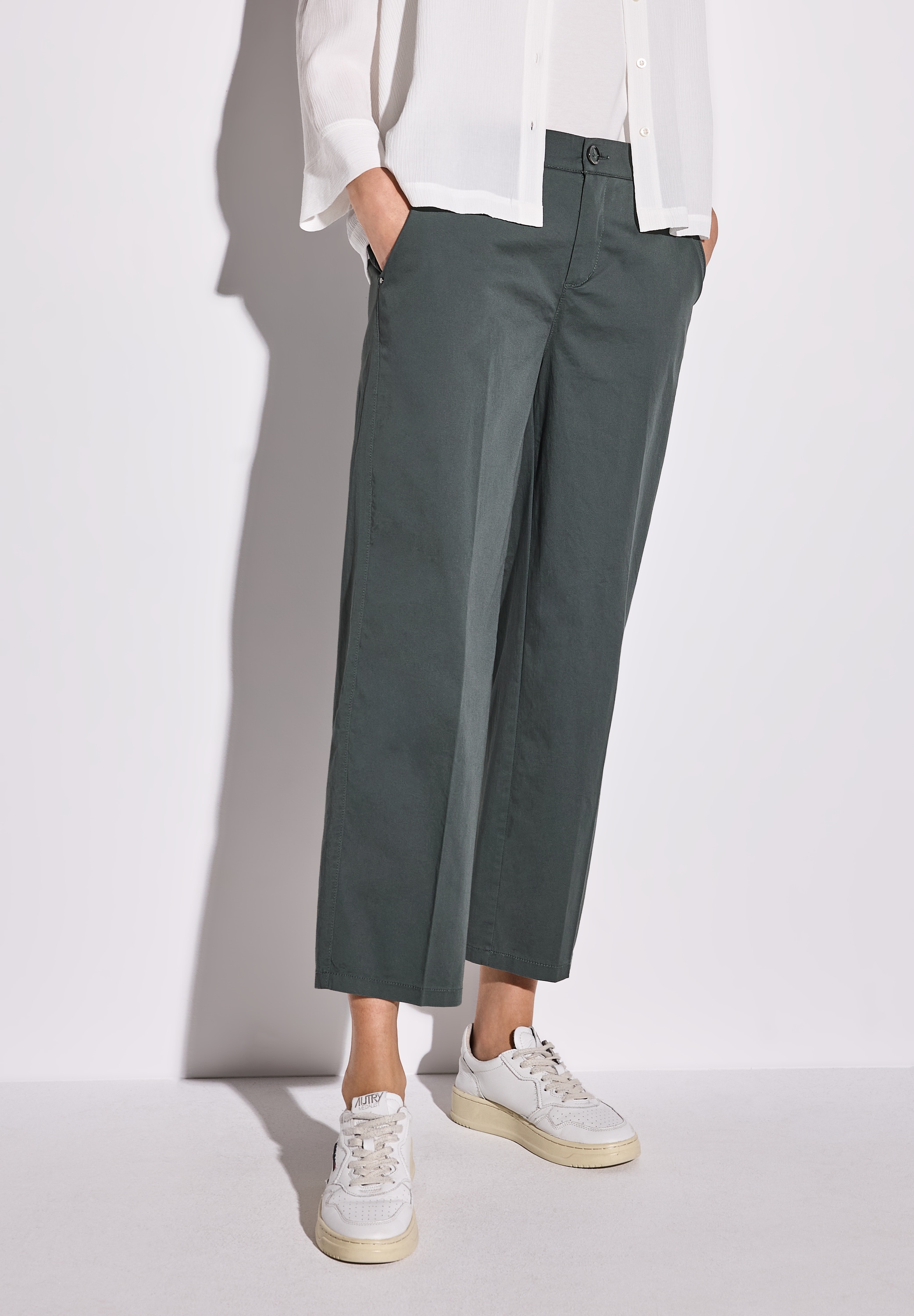 STREET ONE Chinohose, mit elastischem Bund hinten günstig online kaufen