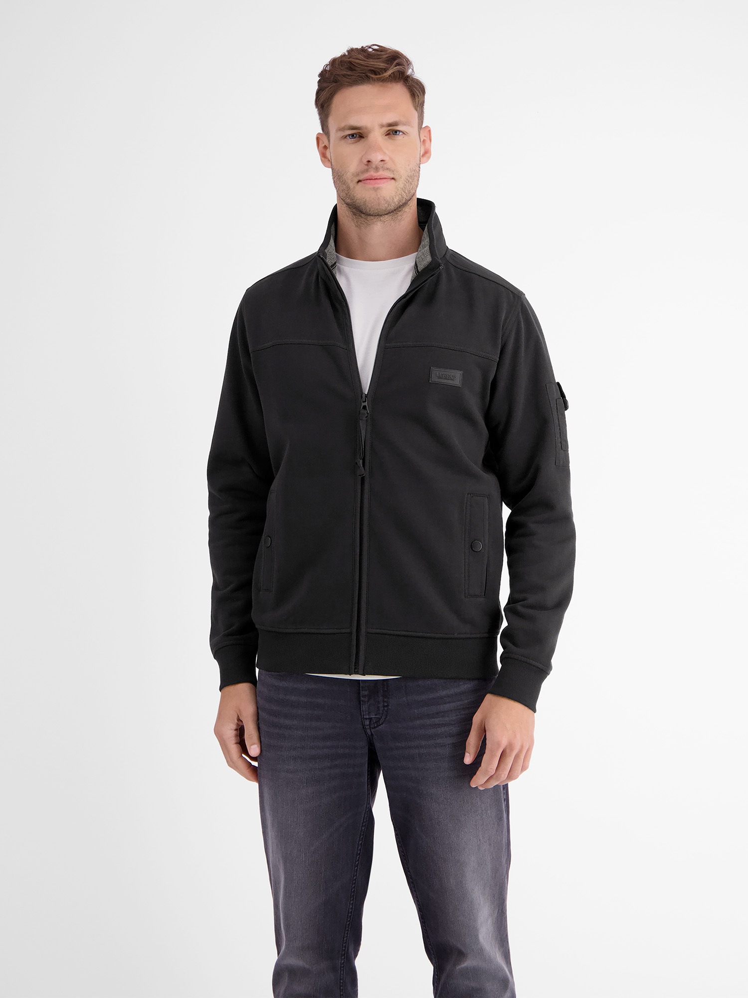 LERROS Sweatjacke »LERROS Sweatjacke in weicher Qualität«