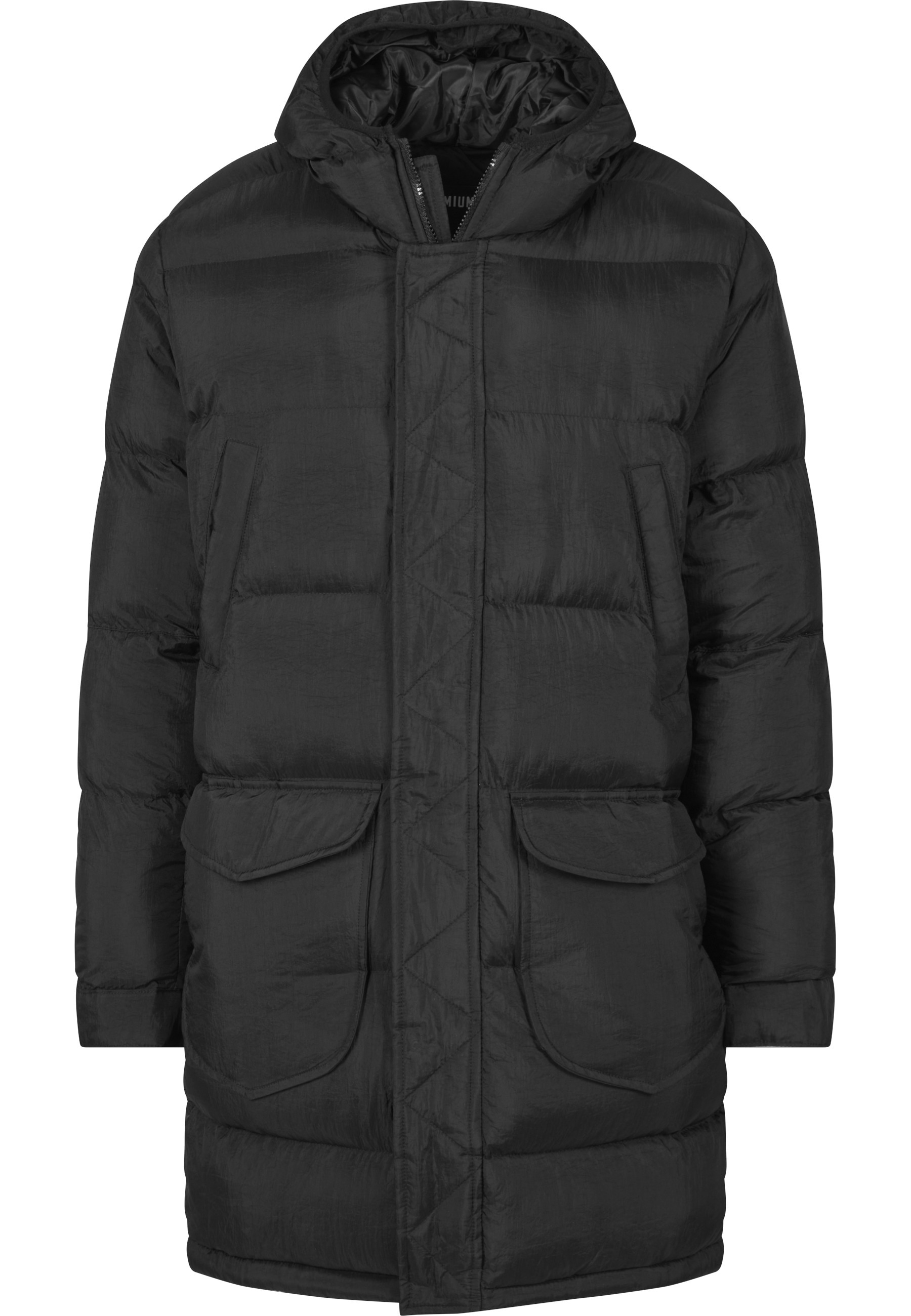2Y Premium Winterjacke »2Y Premium Herren 2Y Long Puffer Jacket« 1 Stk. tlg. mit Kapuze