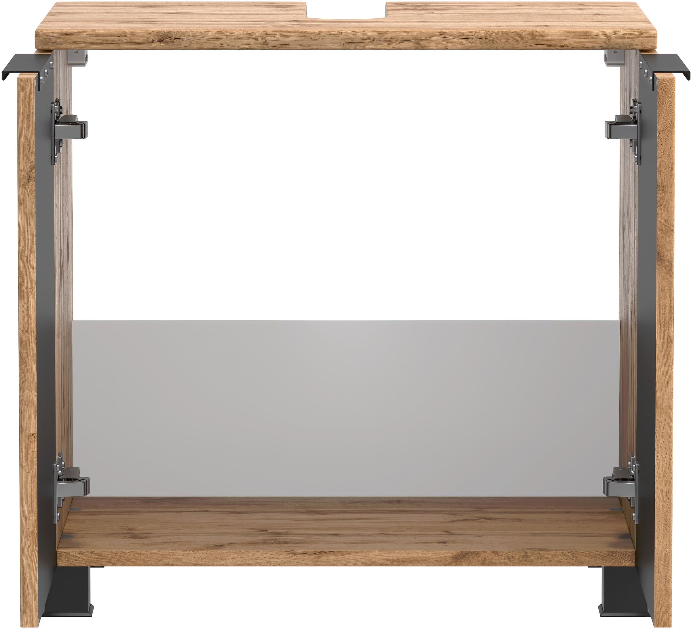 welltime Waschbeckenunterschrank, Welltime, Breite 60 cm, 2-türig, gedämpft