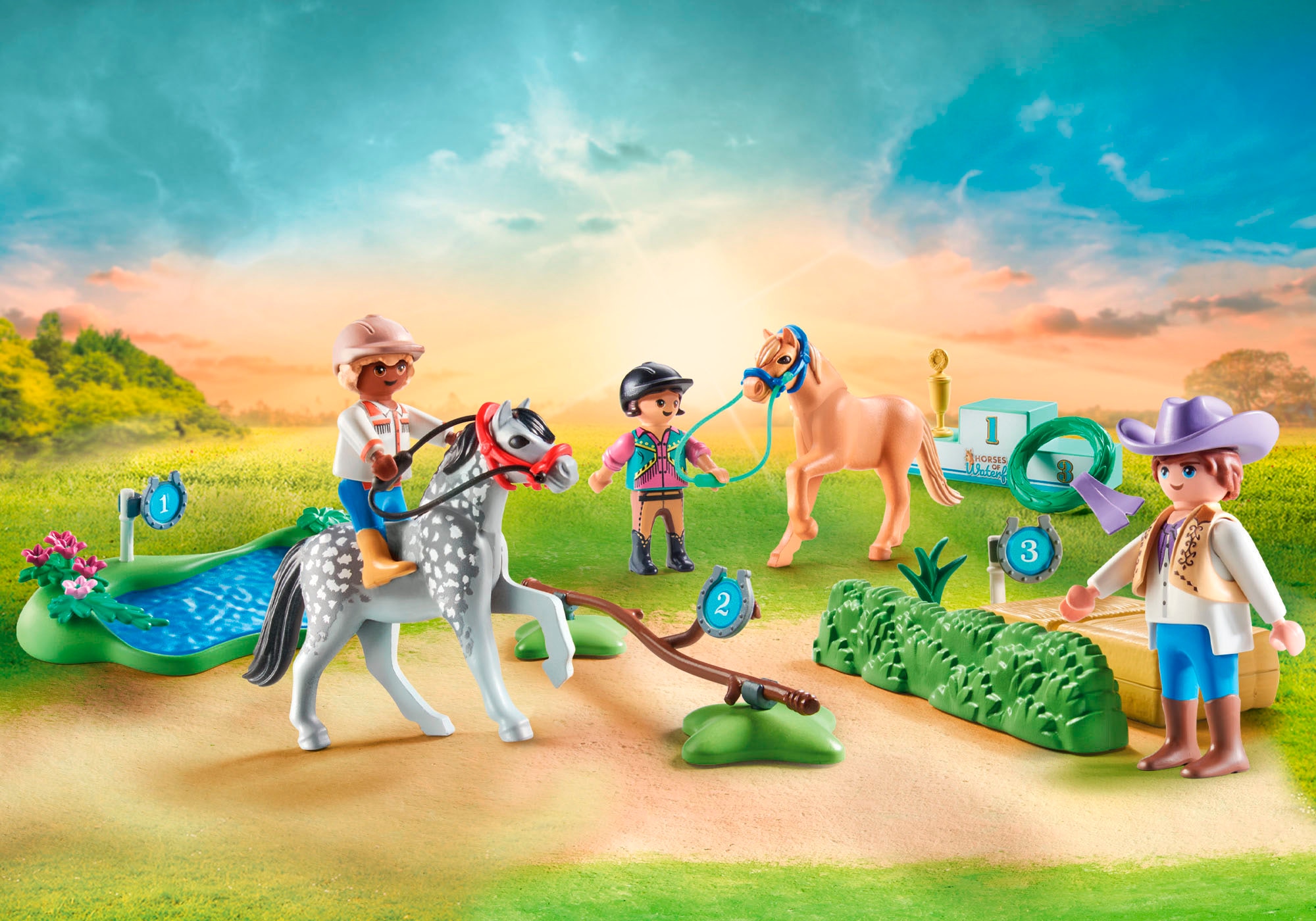 Playmobil® Konstruktions-Spielset »Ponyturnier (71495), Horses of Waterfall«, (46 St.), Made in Europe