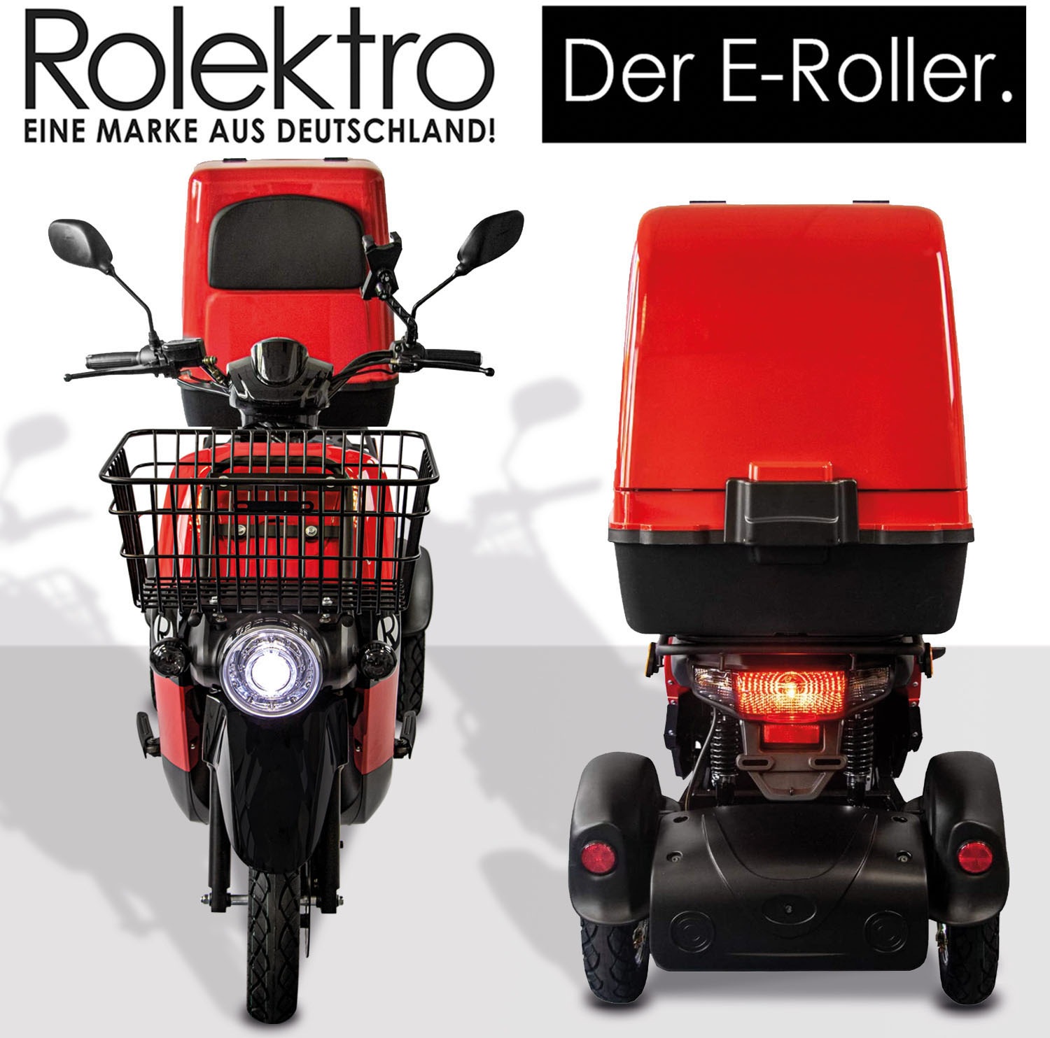 BAUR W, Lithium 1000 XXL-Koffer«, »Rolektro Rolektro Topcase) E-Carrier 25 | Elektromobil km/h, 25 mit V.3 (mit