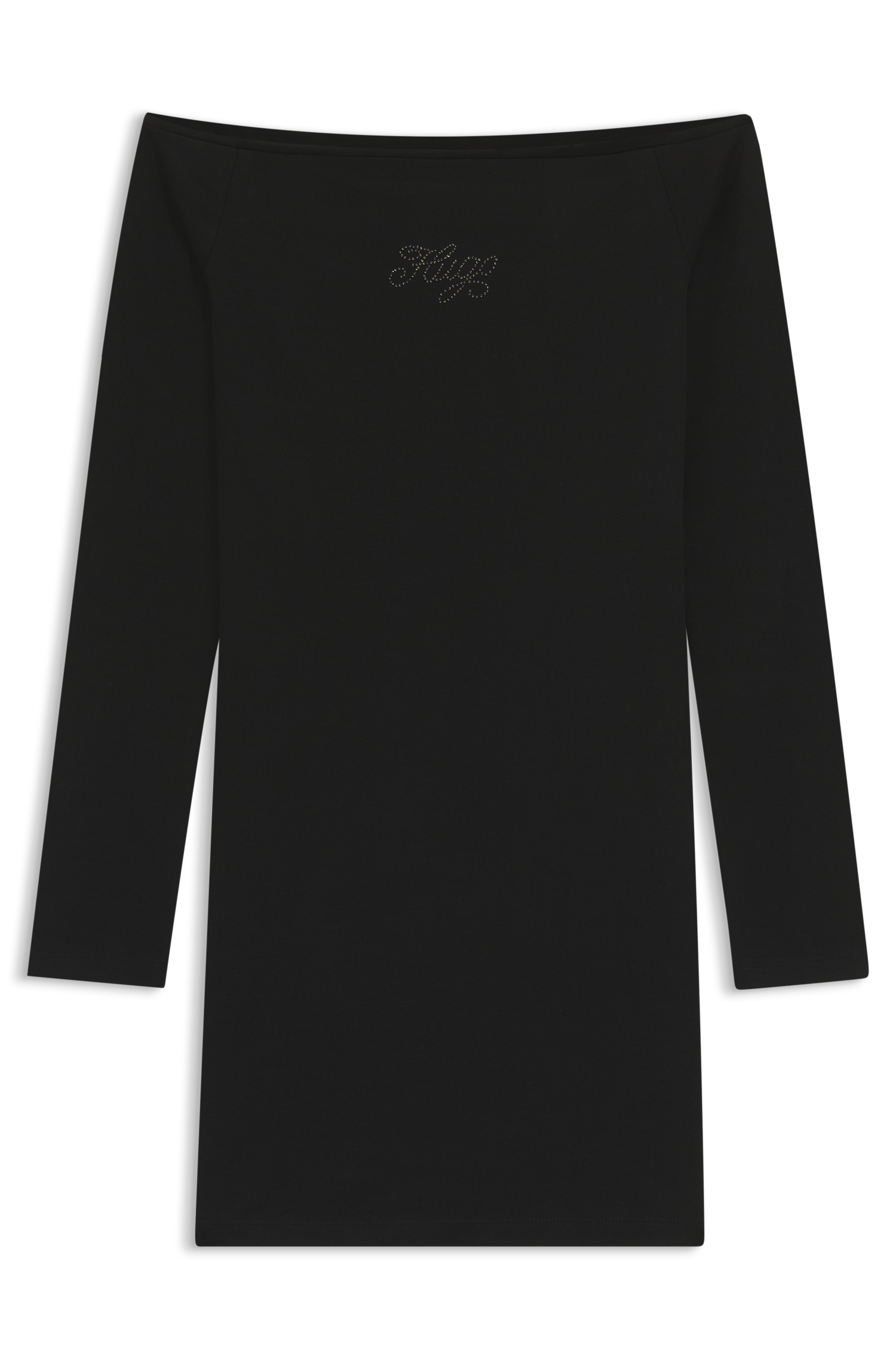 HUGO Blue Minikleid »Noffal«, figurbetont, schulterfrei