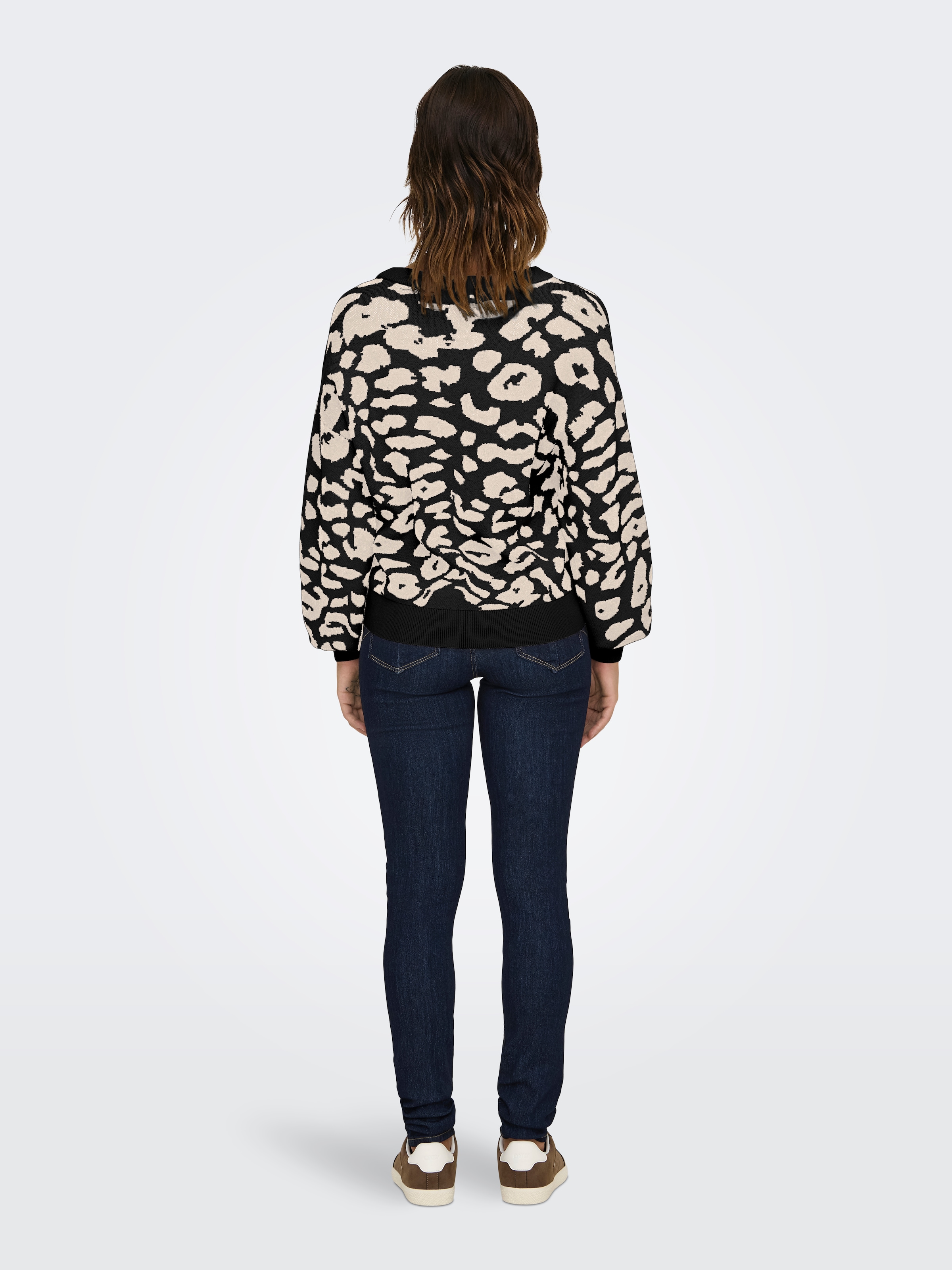 ONLY Rundhalspullover »ONLLIMA LIFE LS JQ O-NECK KNT«, mit Jaquard Strickmuster