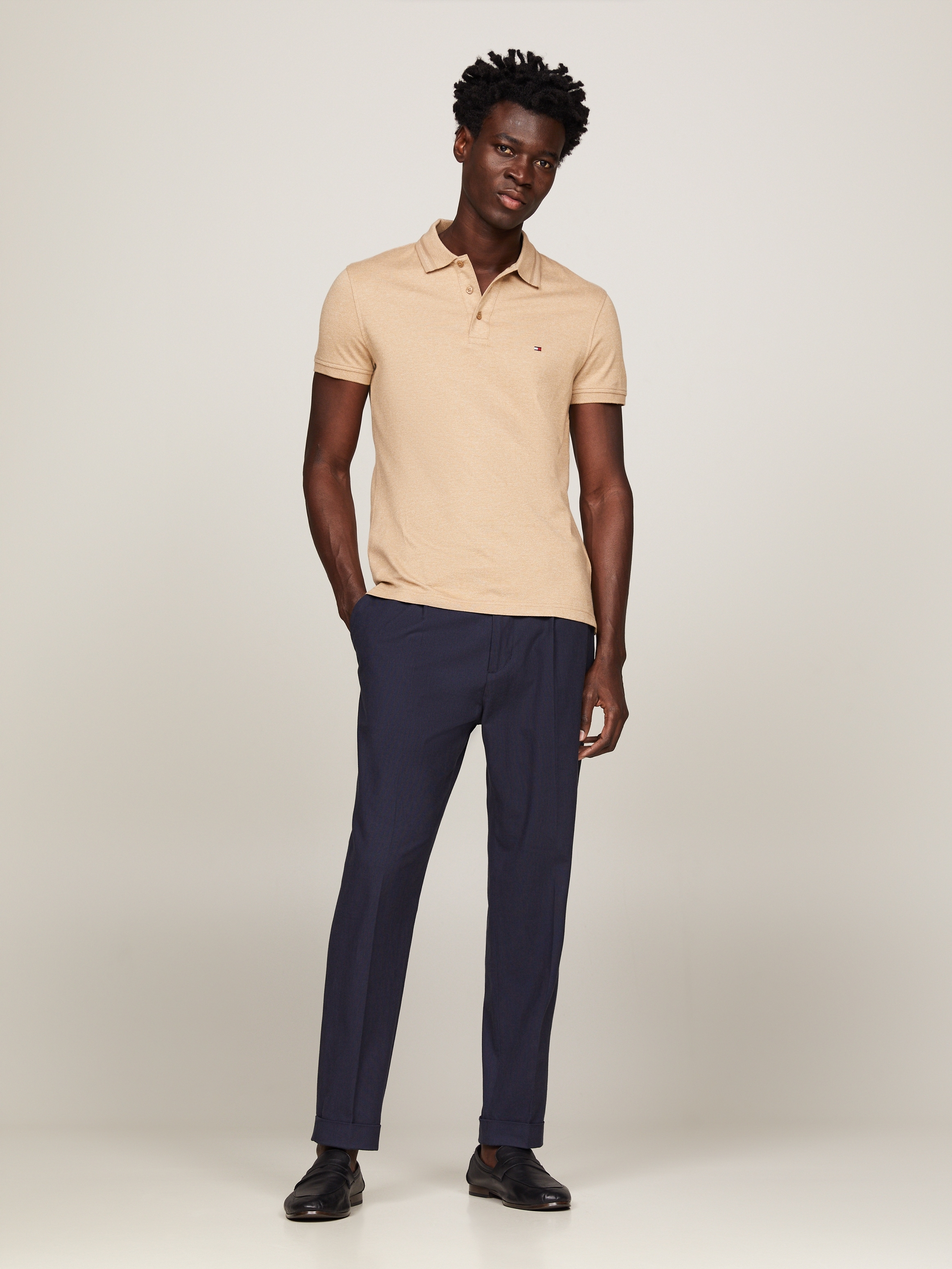 Tommy Hilfiger Poloshirt »PRETWIST MOULINE SLIM FIT POLO«, mit melierter Optik
