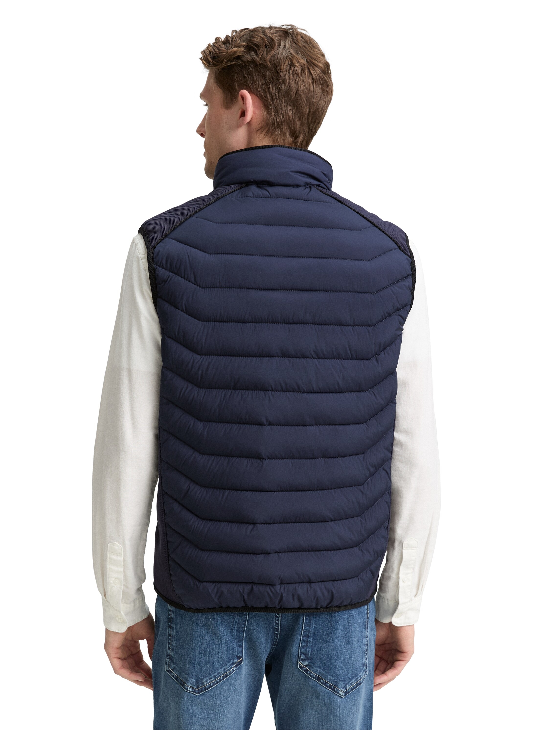 TOM TAILOR Steppweste, mit Logo Stickerei